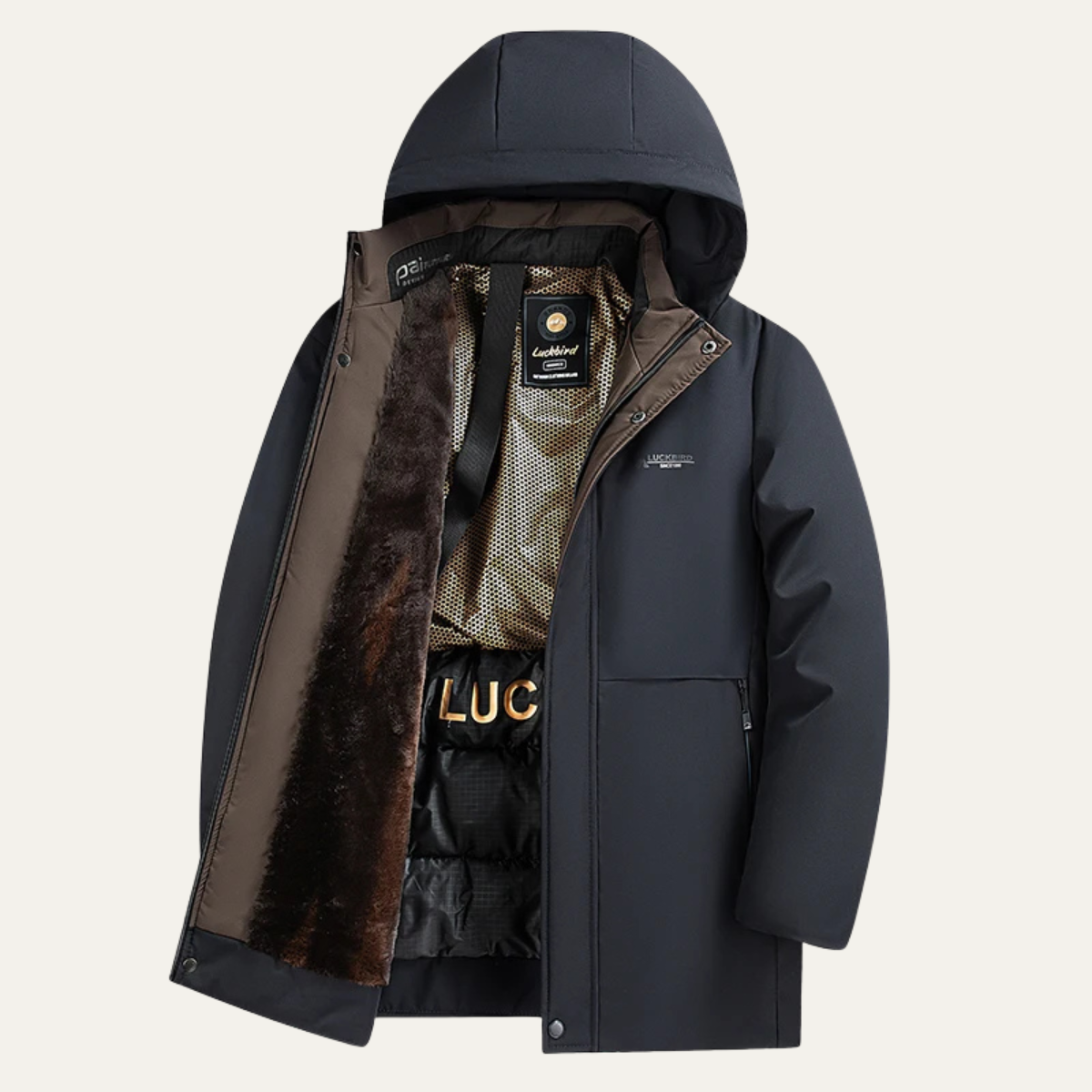 The Noblewood Men's Winter Parka – Waterproof Thickened Warm Hooded Coat