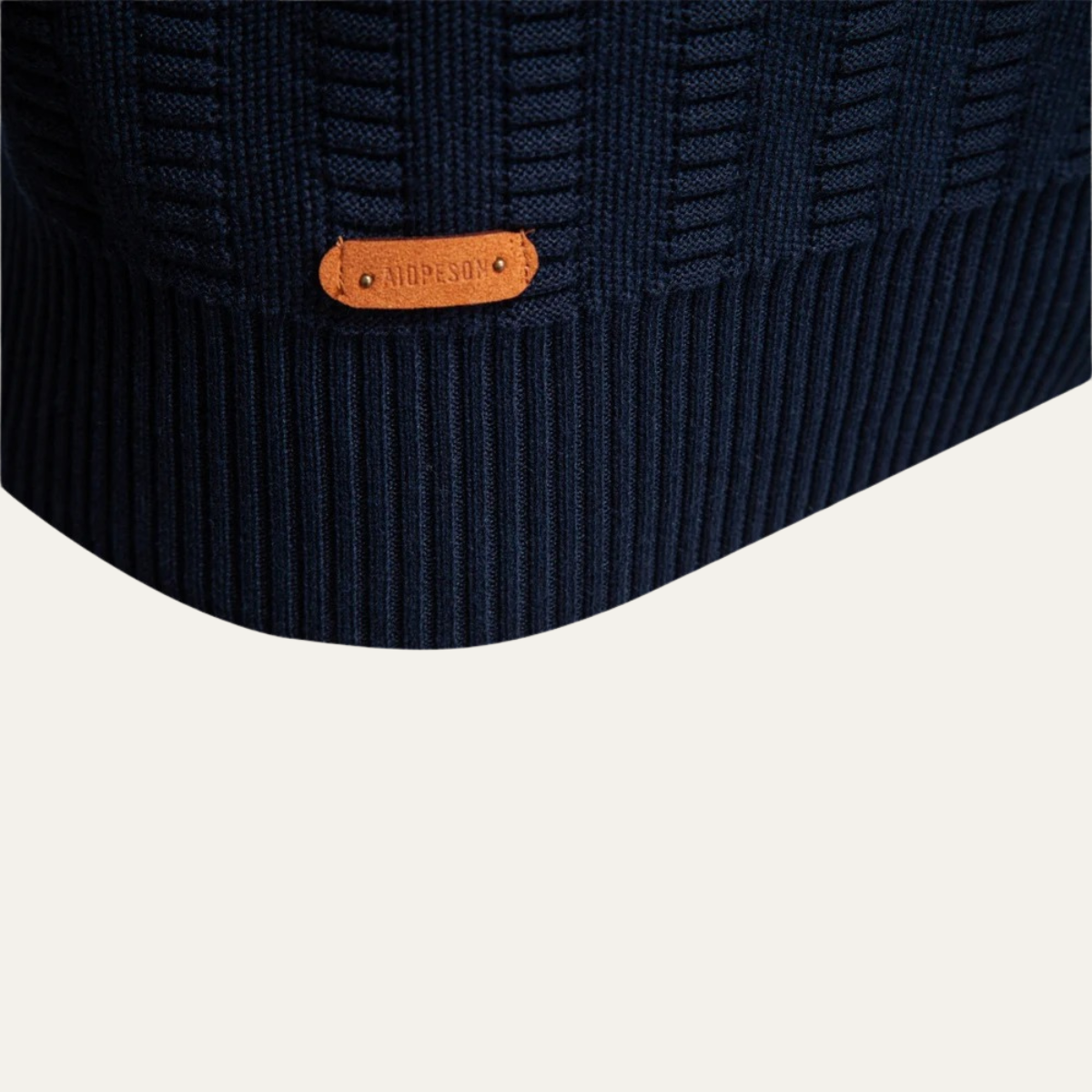 The Cotswold Men’s Half Zip Knit Winter Sweater