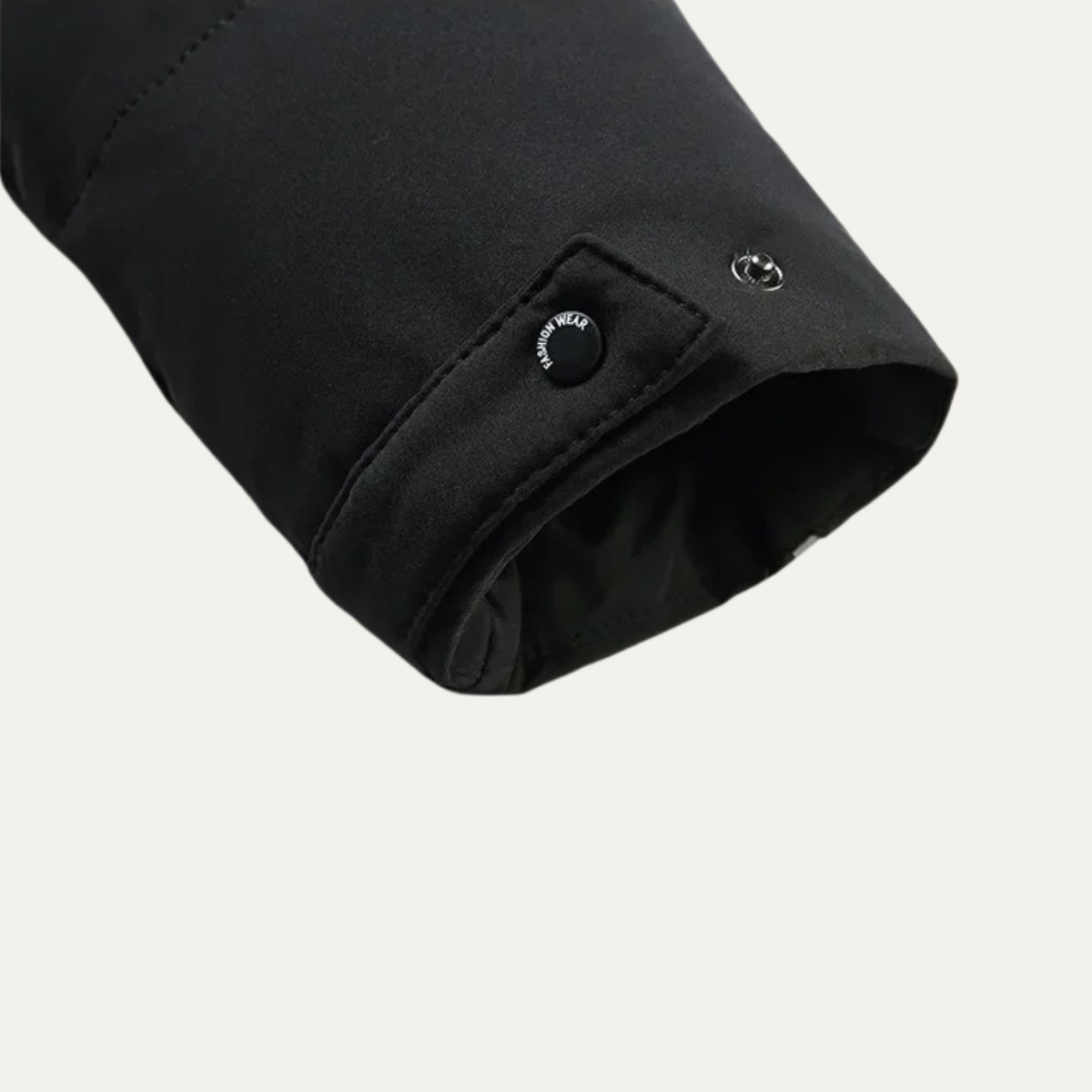 The Woking Men’s Thermal Longline Black Puffer Coat with Hood