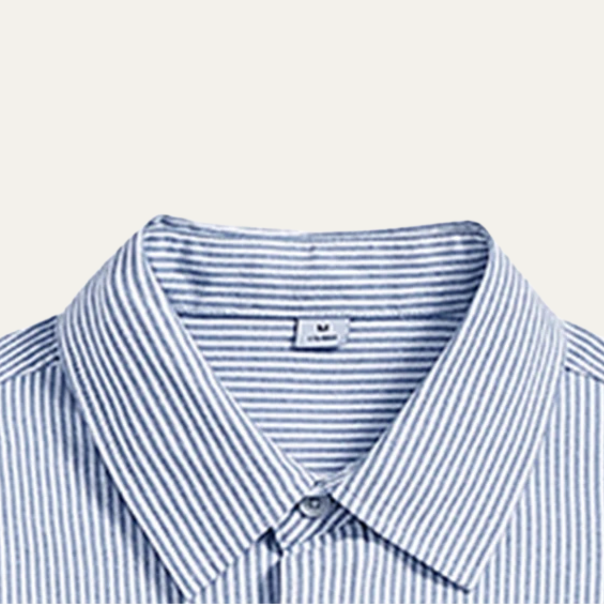 The Tenerife Men's Striped Shirt with Classic Collar and Pocket