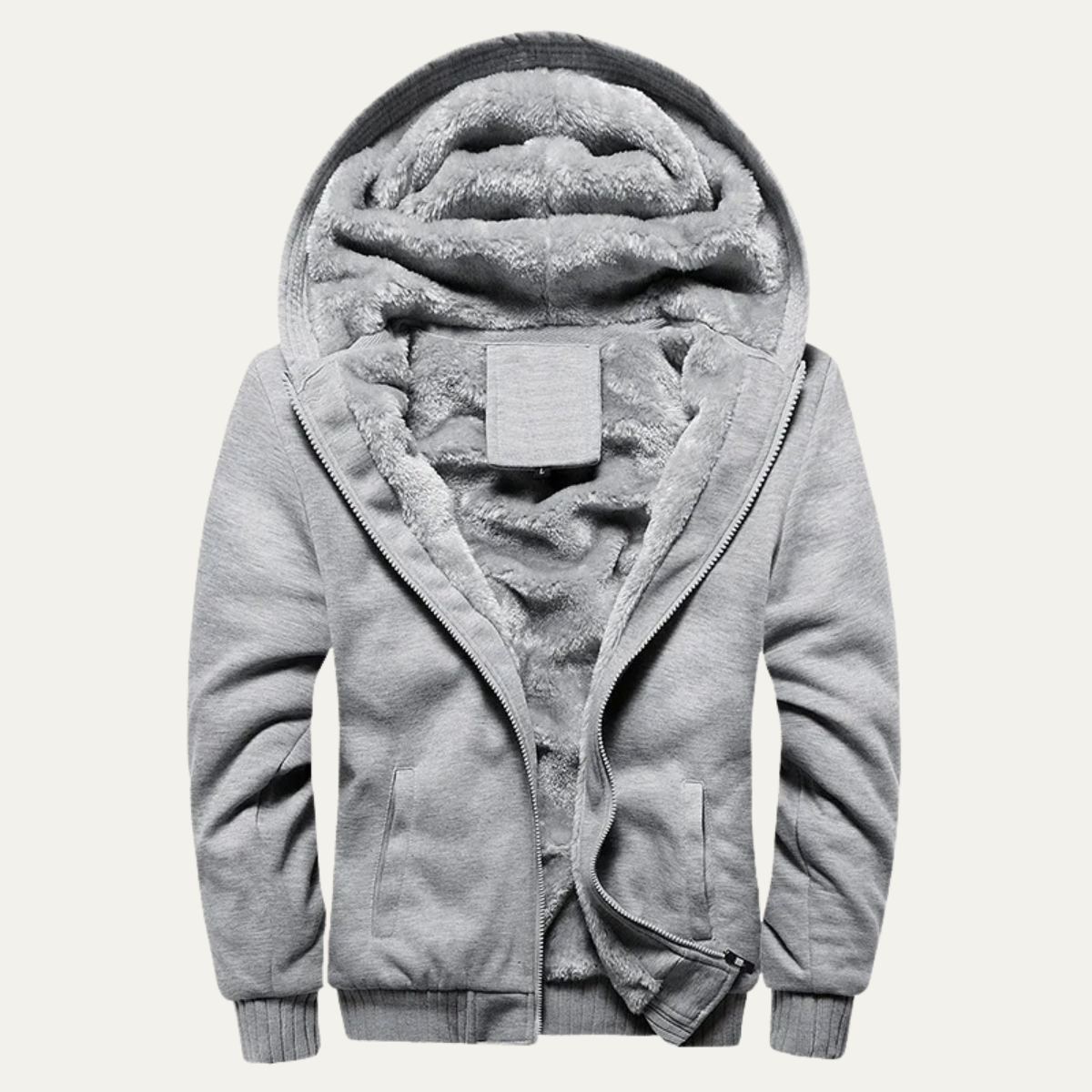 Men's Fleece Lined Zip Up Hoodie
