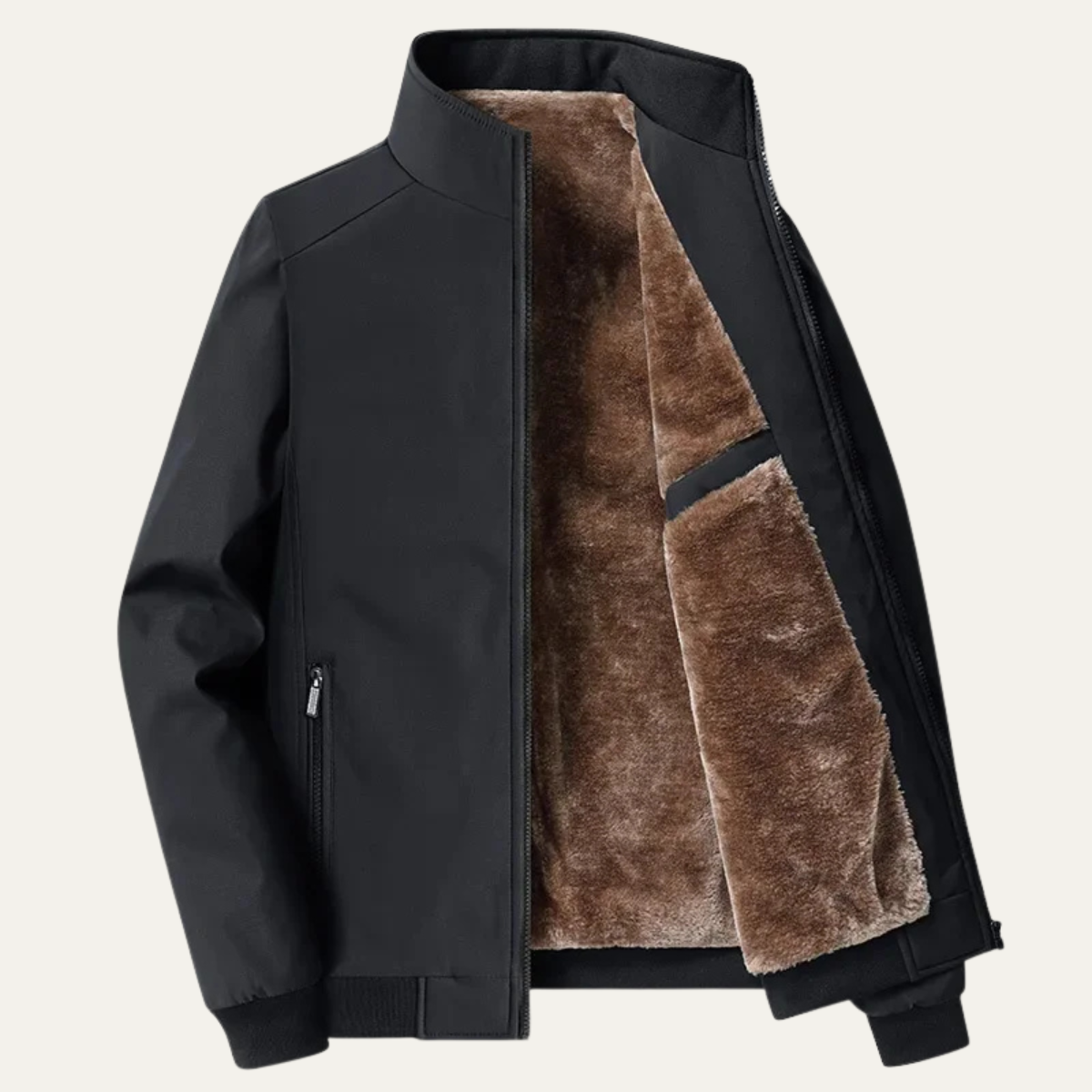 The Eversley Men’s Elegant Warm Fleece Lining Jacket