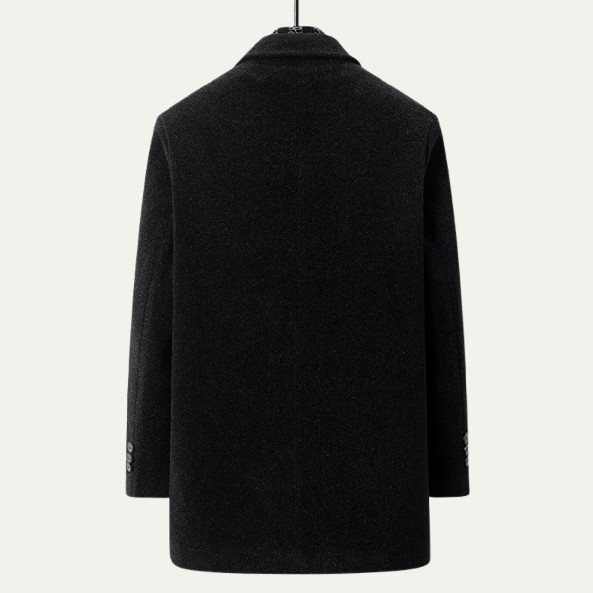 The Brighton Men's Warm Fur Lined Winter Coat with Scarf