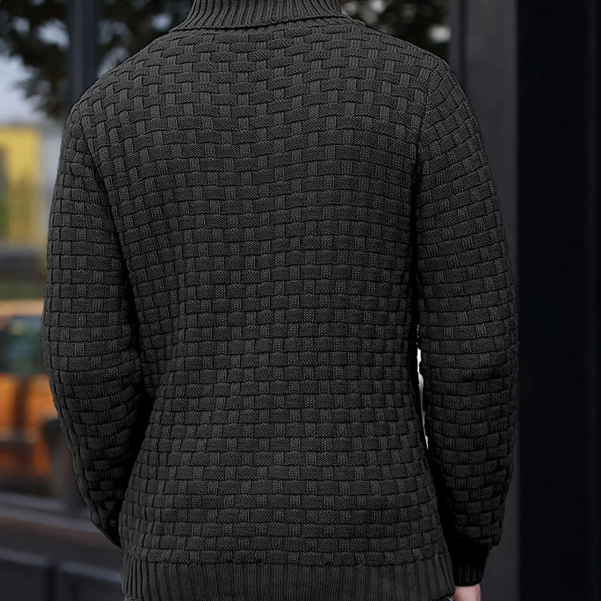 The Stirling Men's Textured Knit Winter Sweater
