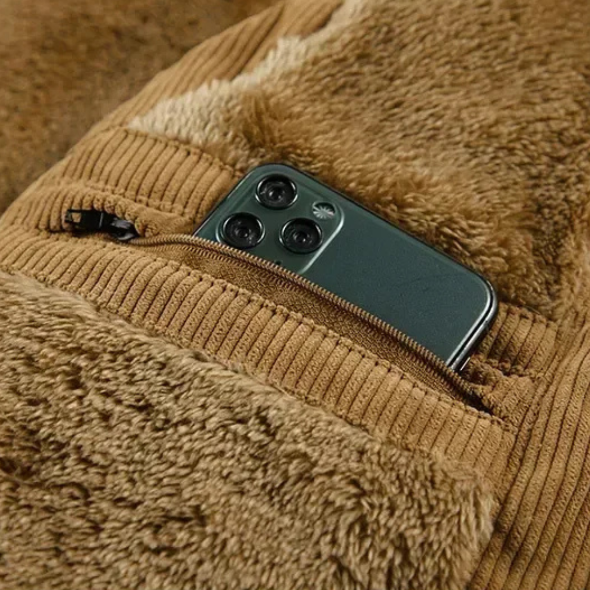 The Silverhill Men’s Corduroy Warm Padded Puffer Vest