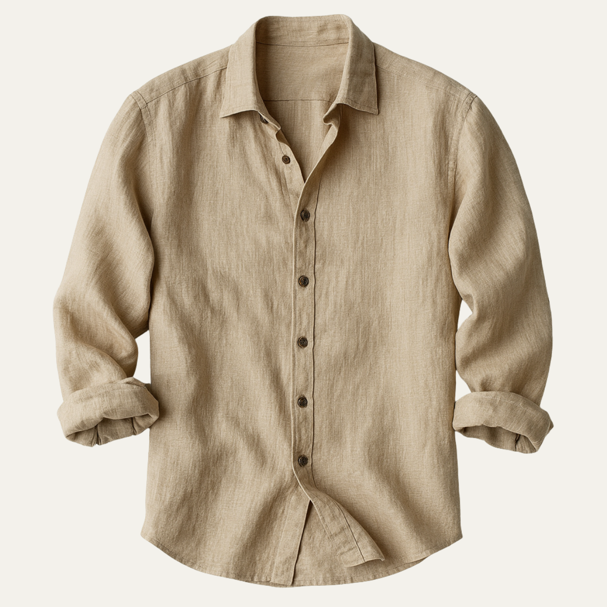 The Zurich Vintage Long Sleeve Linen Shirt for Men