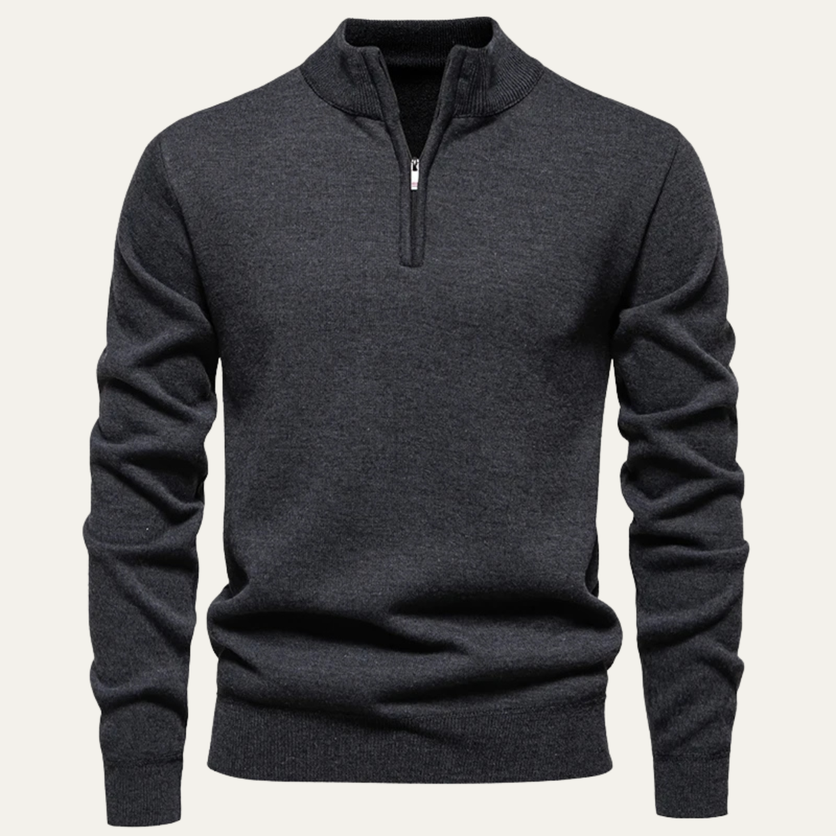 The Pesaro Men’s Half Zip Fleece Stand Collar Sweater