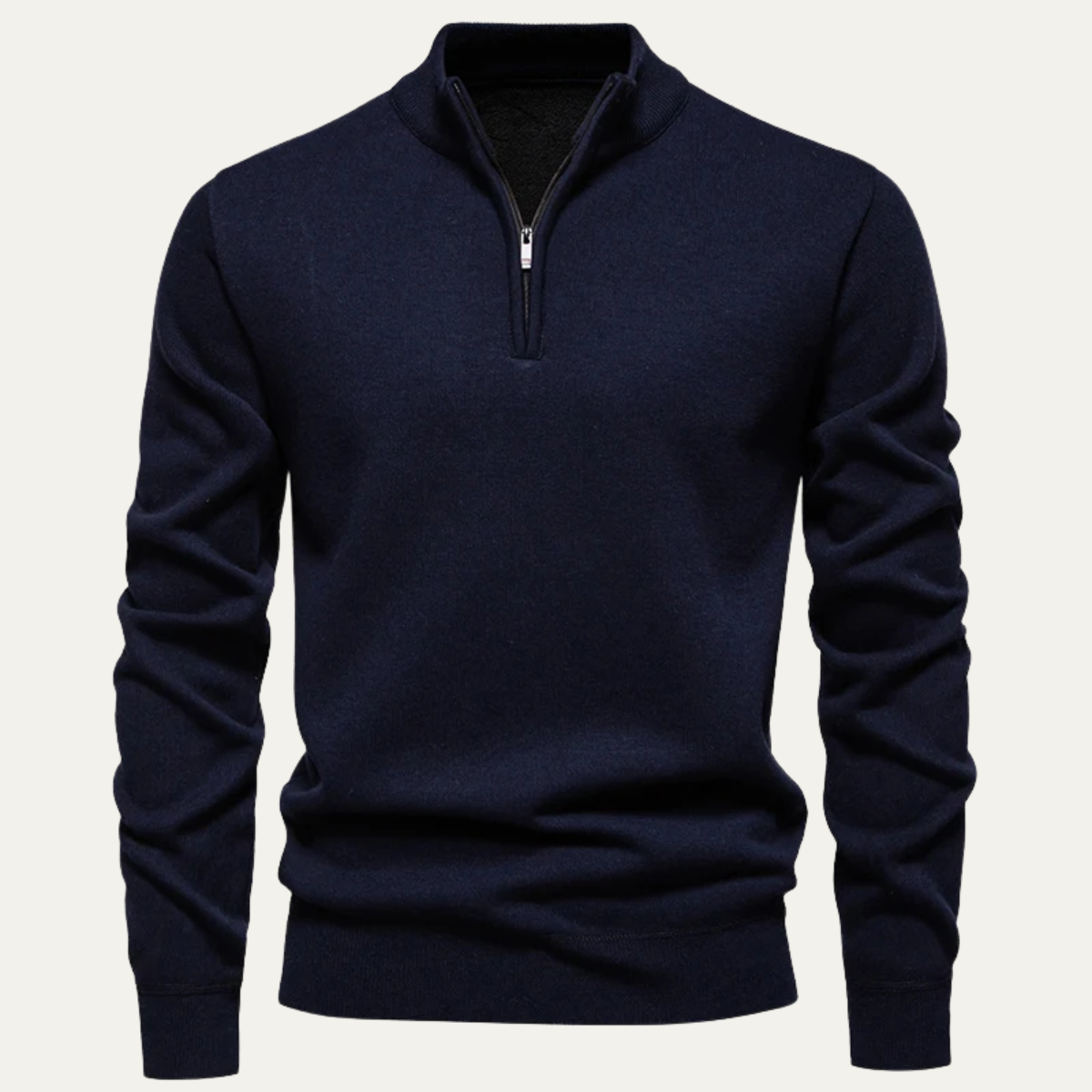 The Pesaro Men’s Half Zip Fleece Stand Collar Sweater
