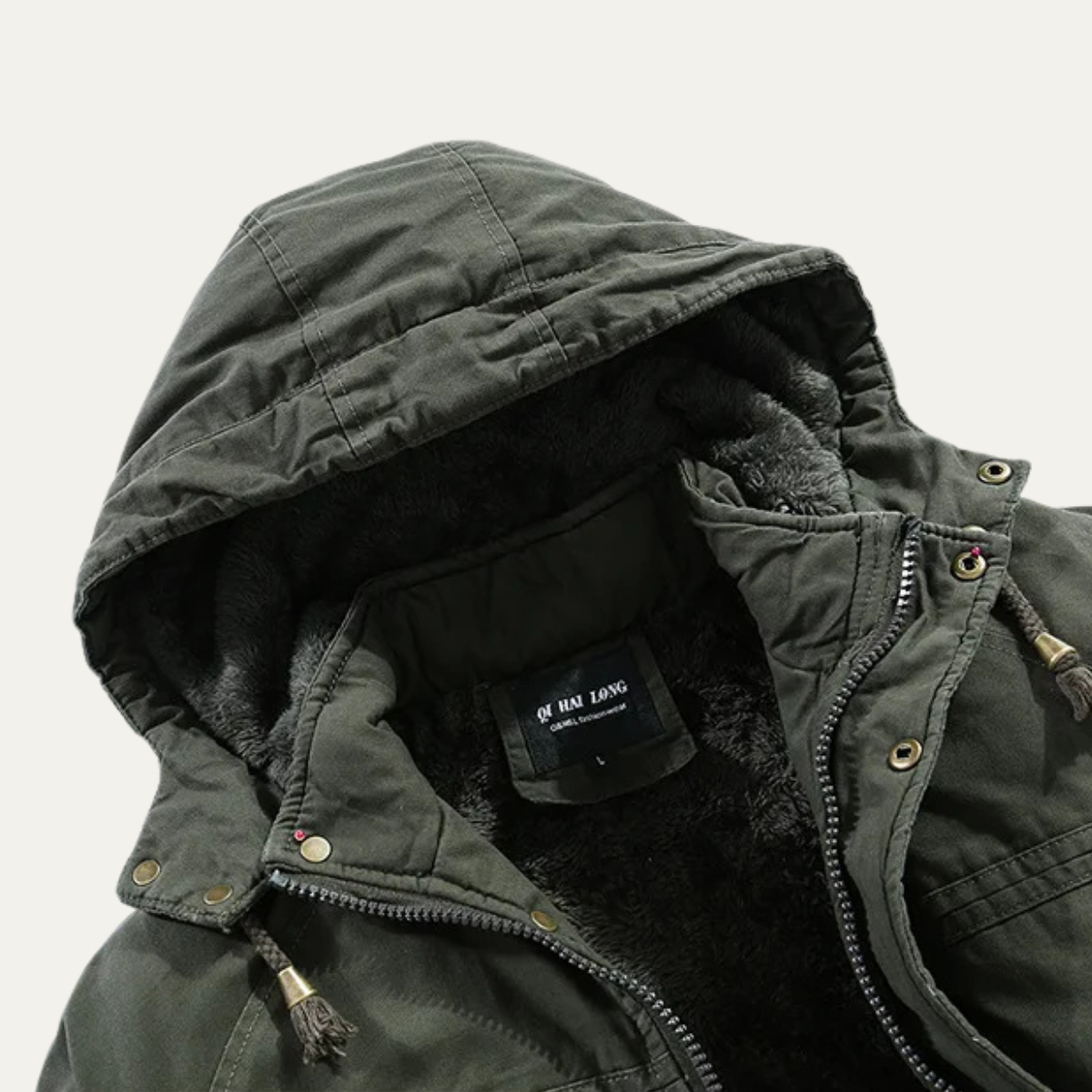 The Westbrook Men’s Casual Hooded Cotton Jacket with Warm Inner Lining