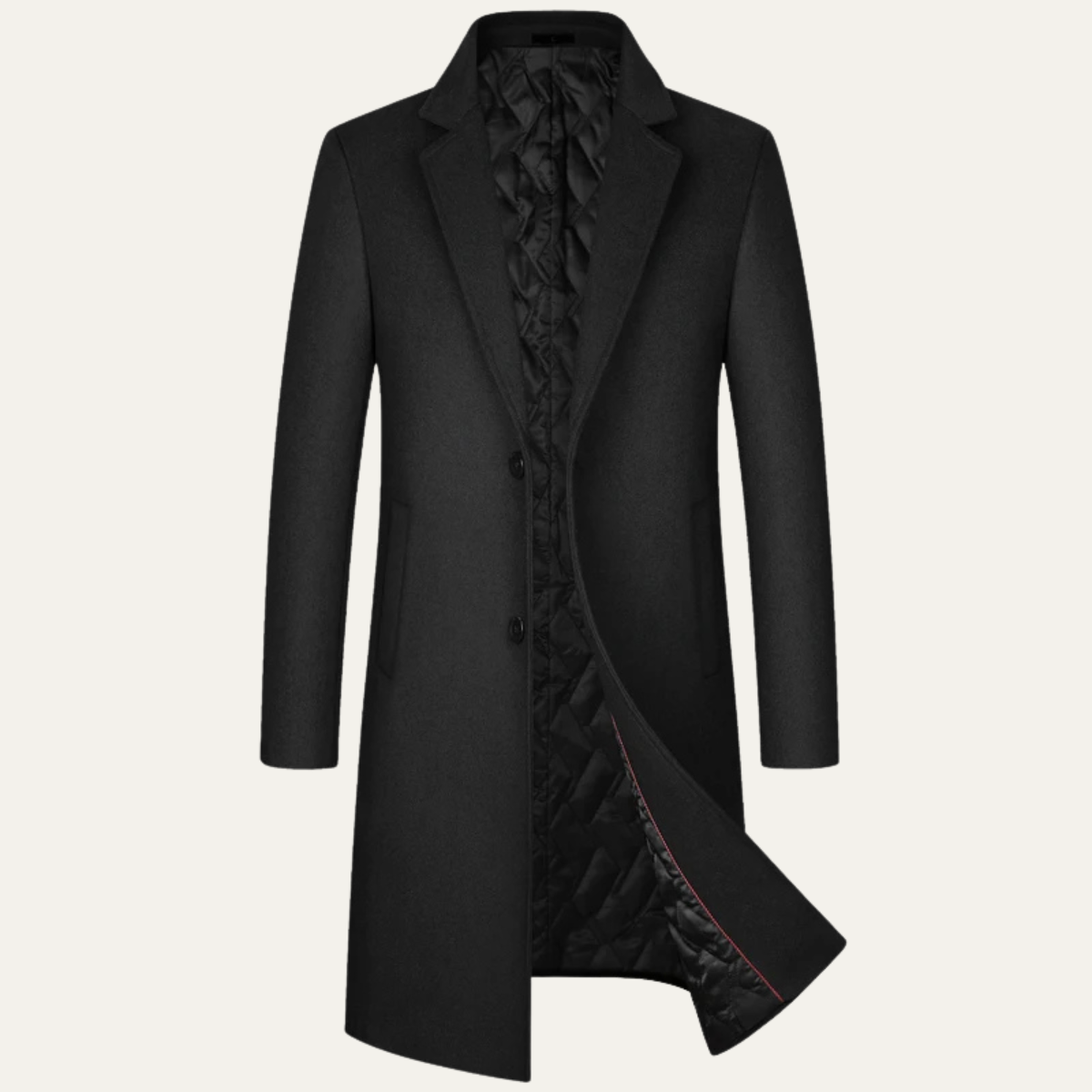 The Canterbury Men's Sophisticated Longline Wool Winter Jacket