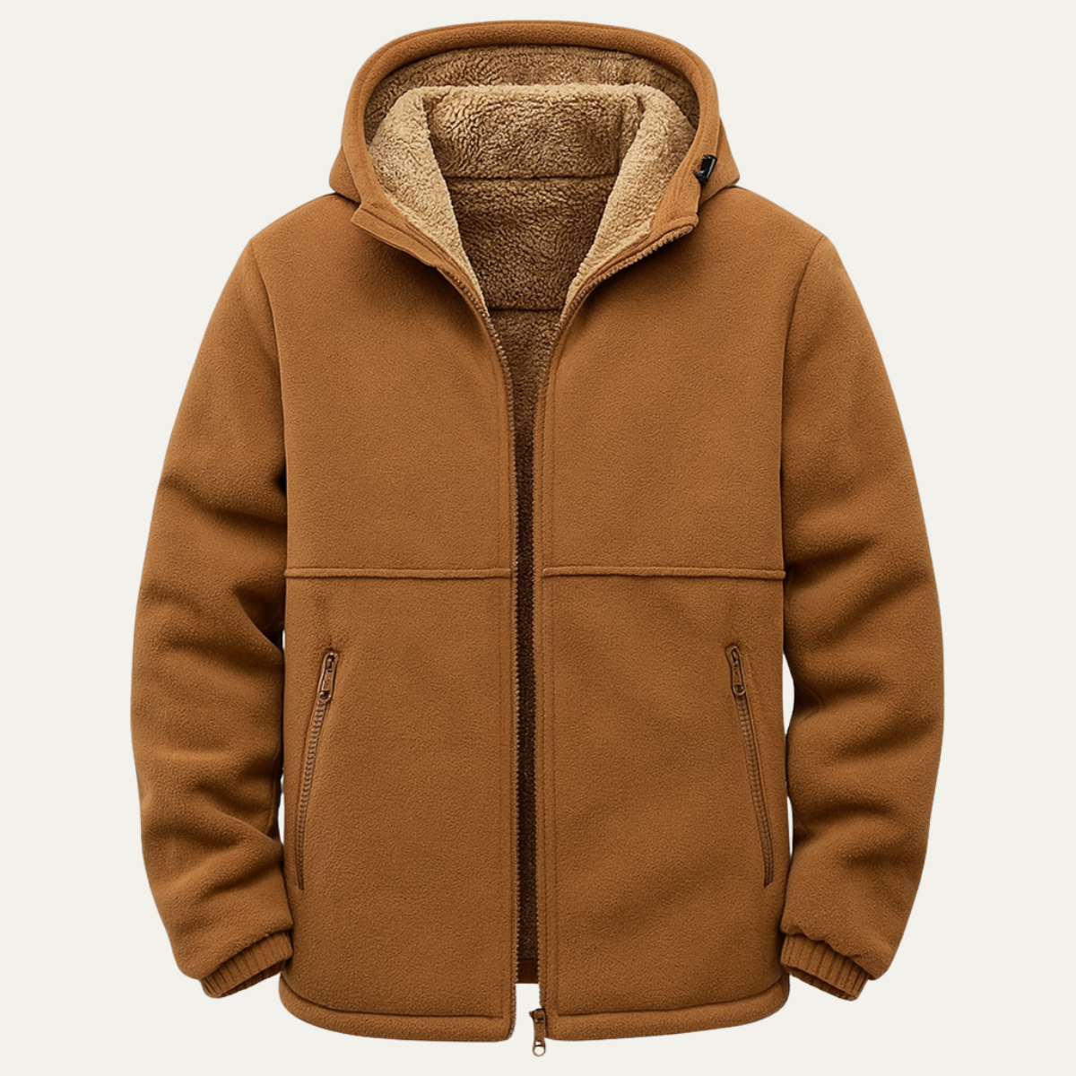 The Hearthstone Men’s Fleece Lined Warm Hooded Jacket
