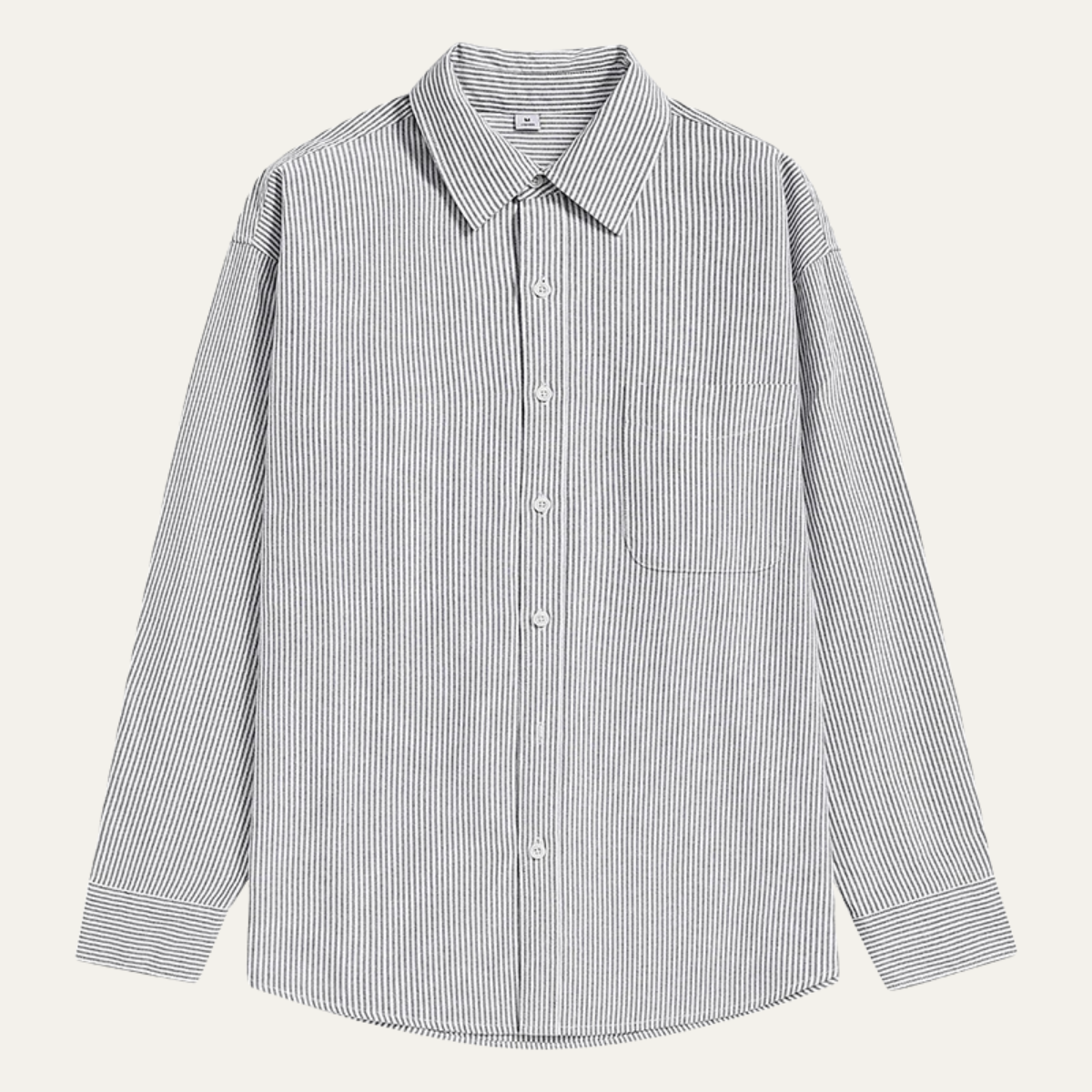 The Tenerife Men's Striped Shirt with Classic Collar and Pocket