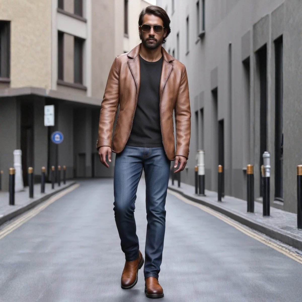 The Montalcino Men’s Brown Classic Leather Slip On Chelsea Boots