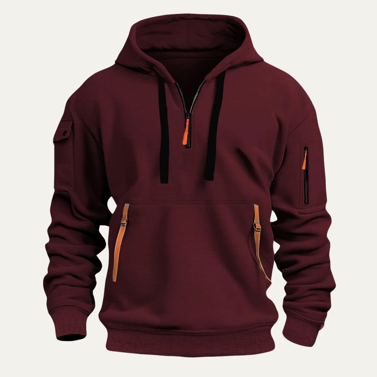 The Silverlawn Men’s Modern Durable Multi Pocket Hoodie Jacket
