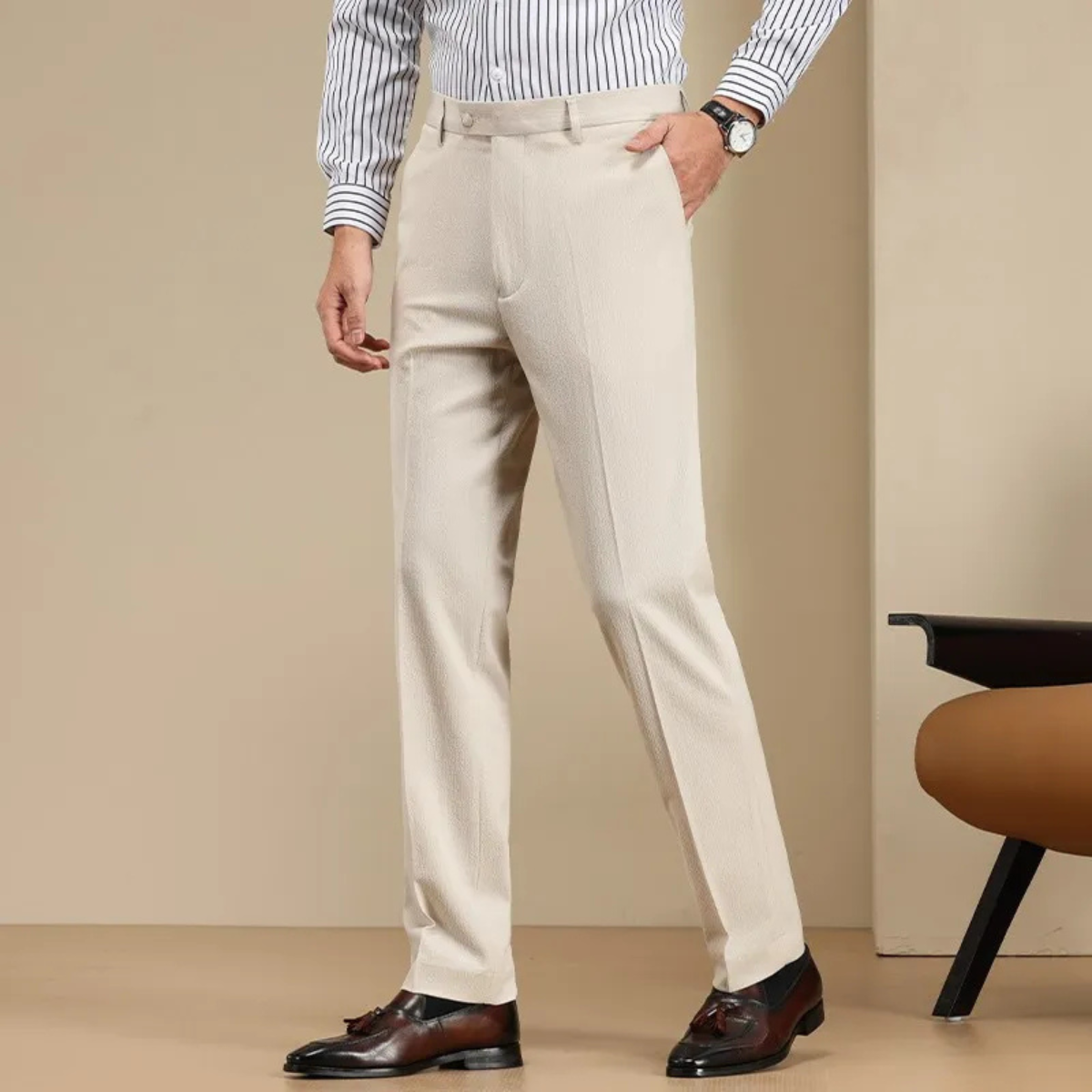 The Barbaresco Men’s Anti-Wrinkle Straight Leg Dress Pants