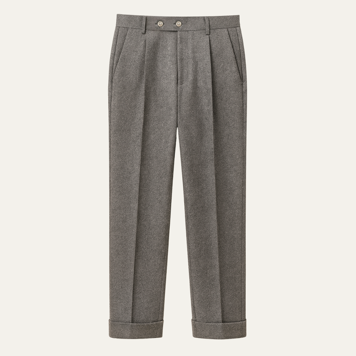 The Lakeshore Men’s High Waisted Wool Slim Fit Tailored Dress Pants