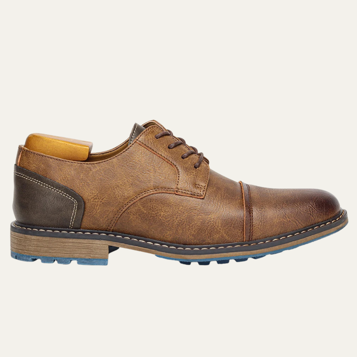 The Monferrato Men’s Retro Lace Up Leather Oxford Shoes
