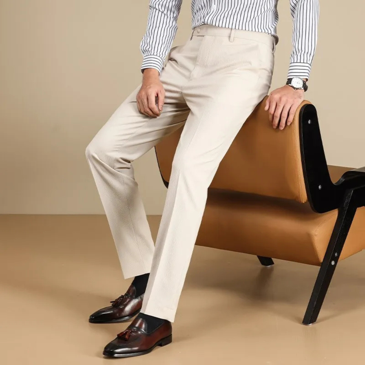 The Barbaresco Men’s Anti-Wrinkle Straight Leg Dress Pants
