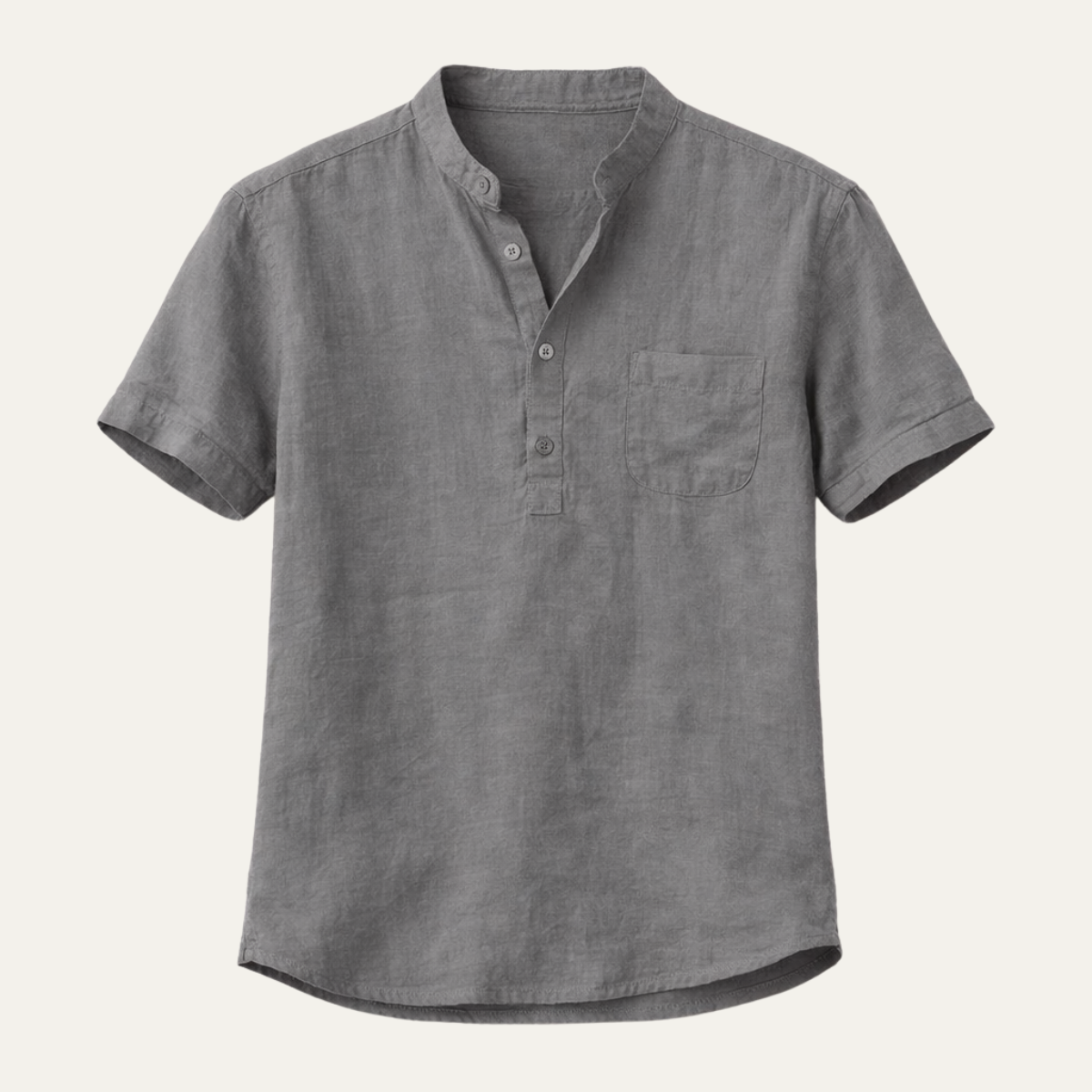 The Glasgow Men’s Casual Cotton Linen Henley Shirt