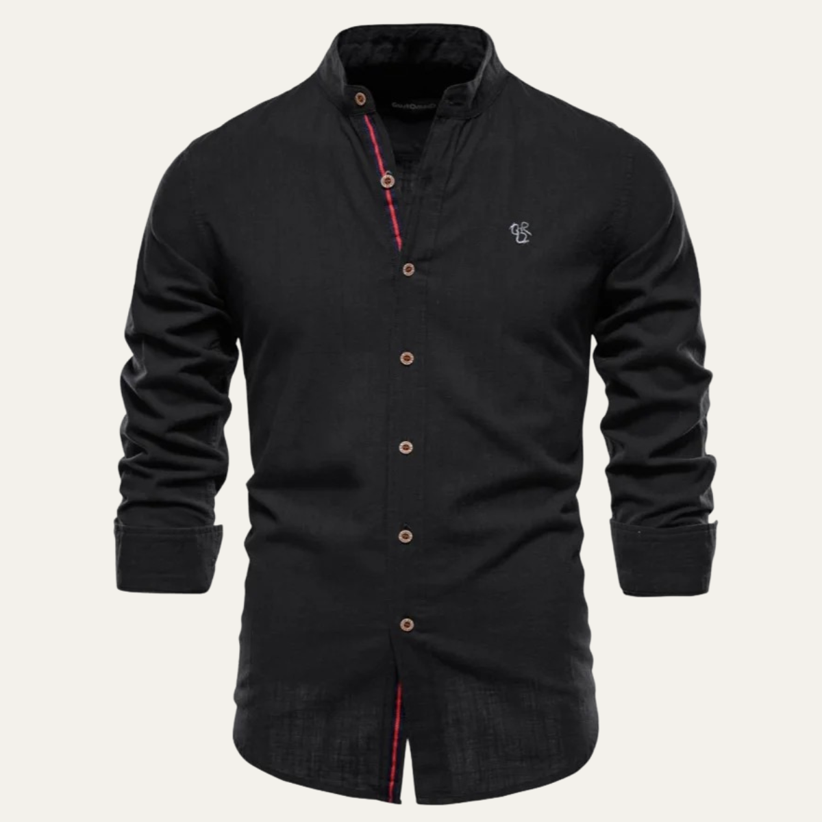 The Oakrun Men’s Slim Fit Stand Collar Business Shirt