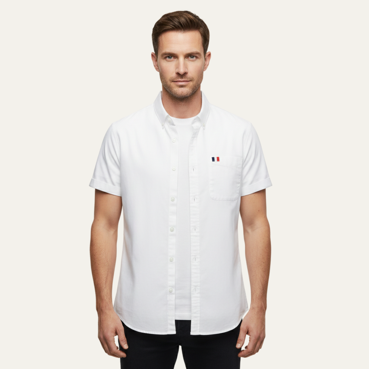 The Salerno Men’s Slim Fit Cotton Button-Up Shirt