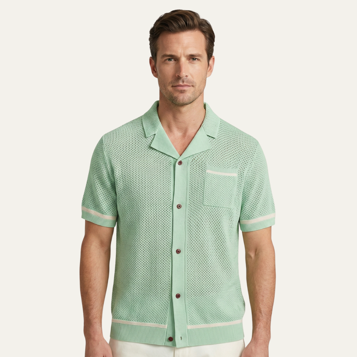 The Lancaster Men’s Breathable Knitted Summer Polo