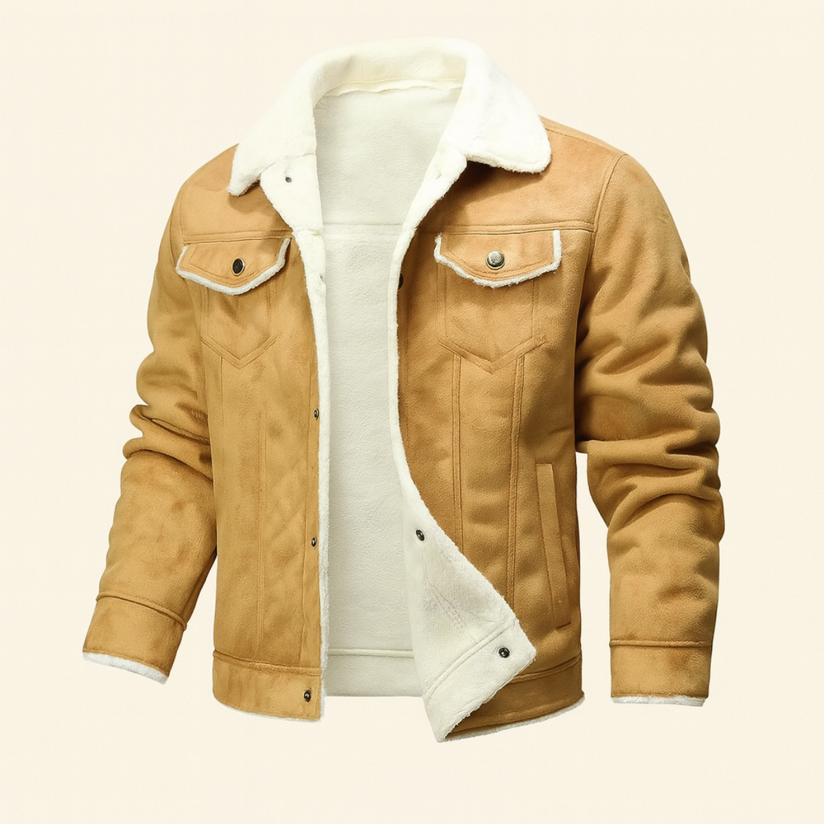 The Quebec Fleece Lined Faux Leather Jacket for Men