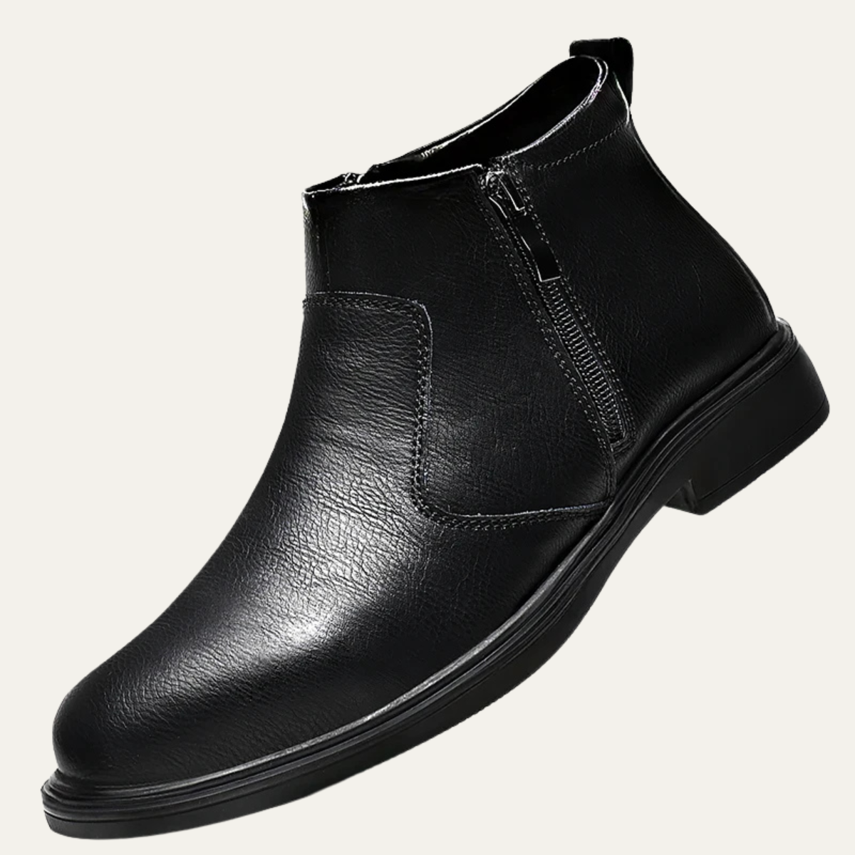 The Copperfield Men’s Casual Side Zip Leather Ankle Boots
