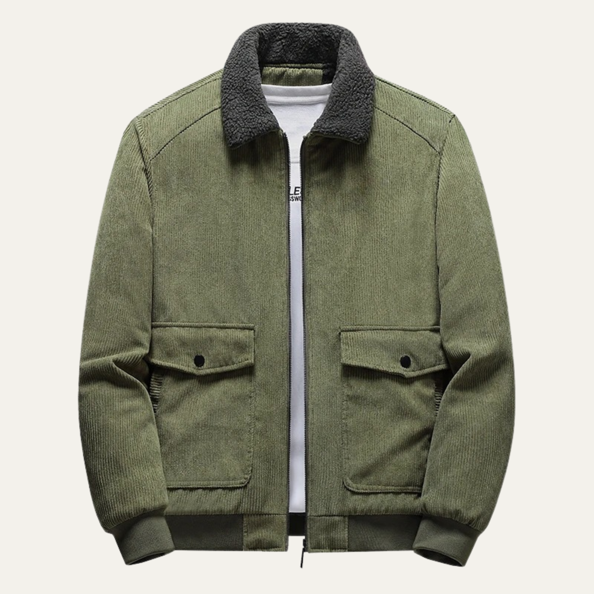 The Millstone Men's Stylish Fleece Line Wool Jacket