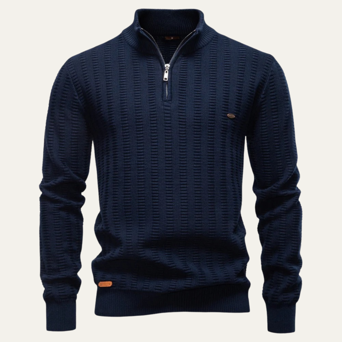 The Cotswold Men’s Half Zip Knit Winter Sweater