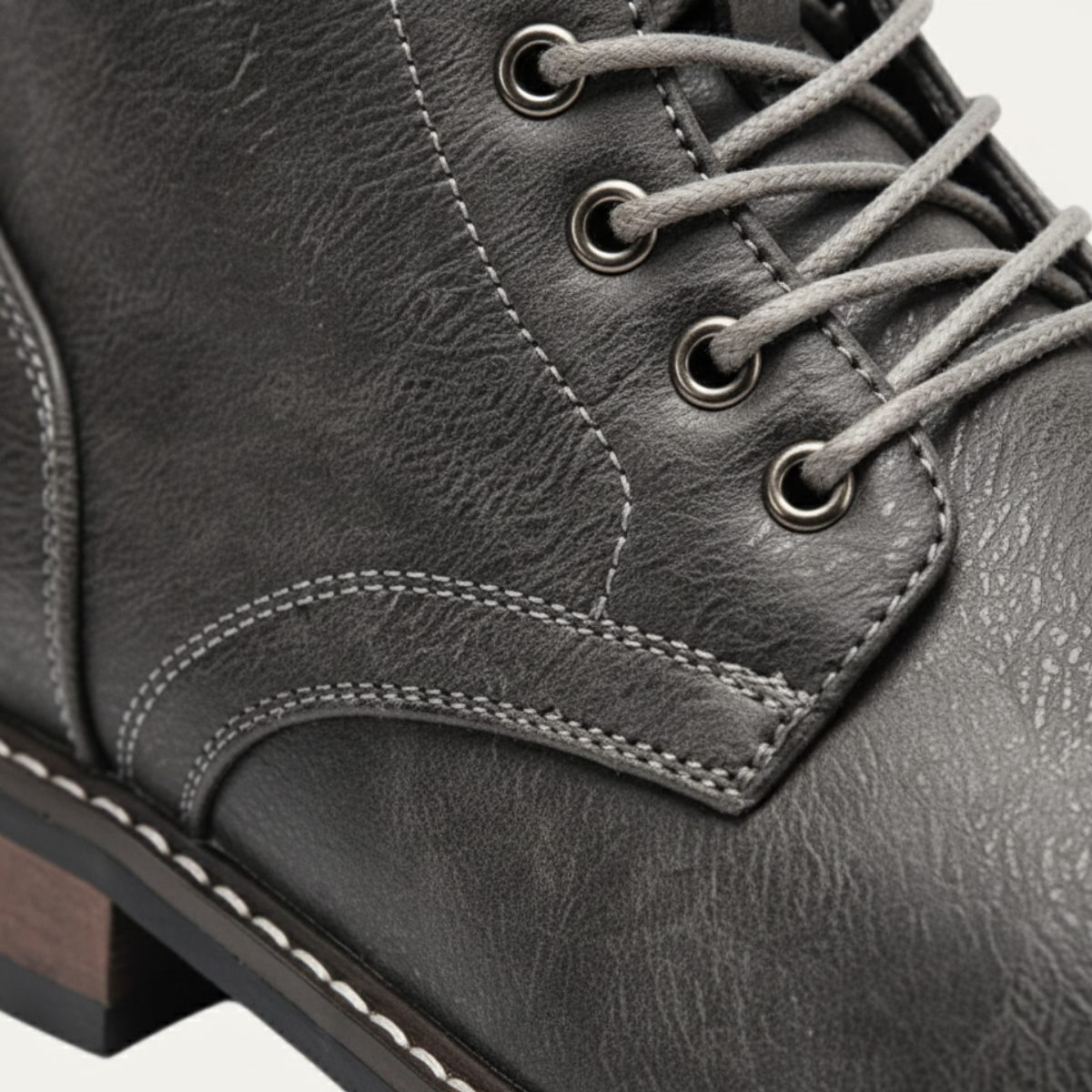 The Porto Cervo Men’s Durable Leather Lace Up Ankle Boots