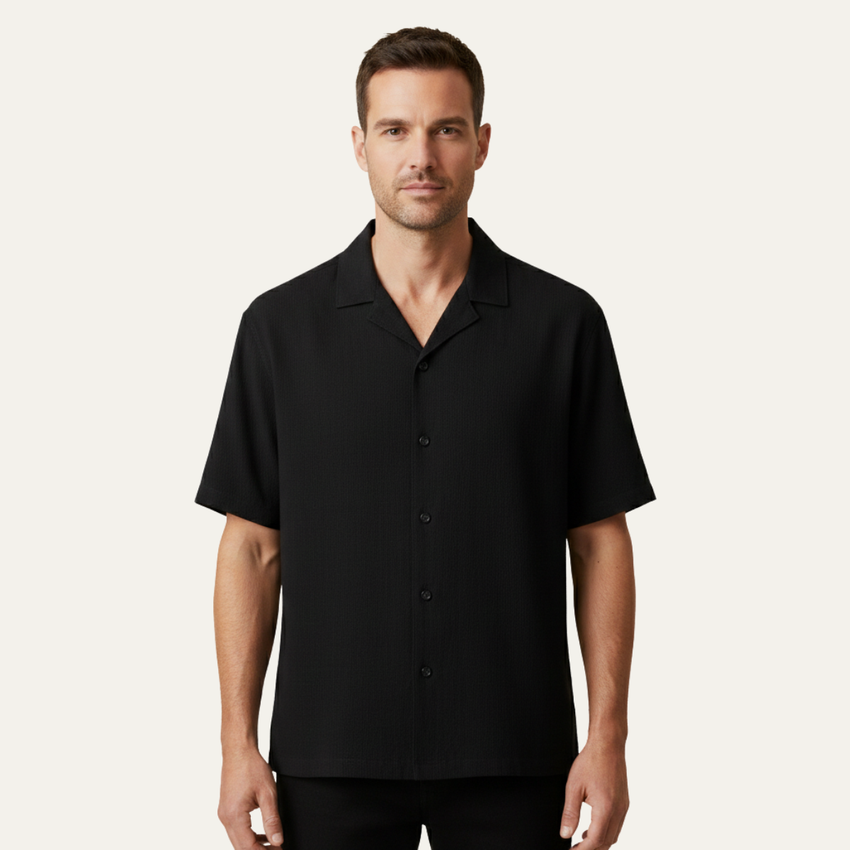 The Stratford Men’s Turn Down Collar Casual Loose Fit Button Up Shirt