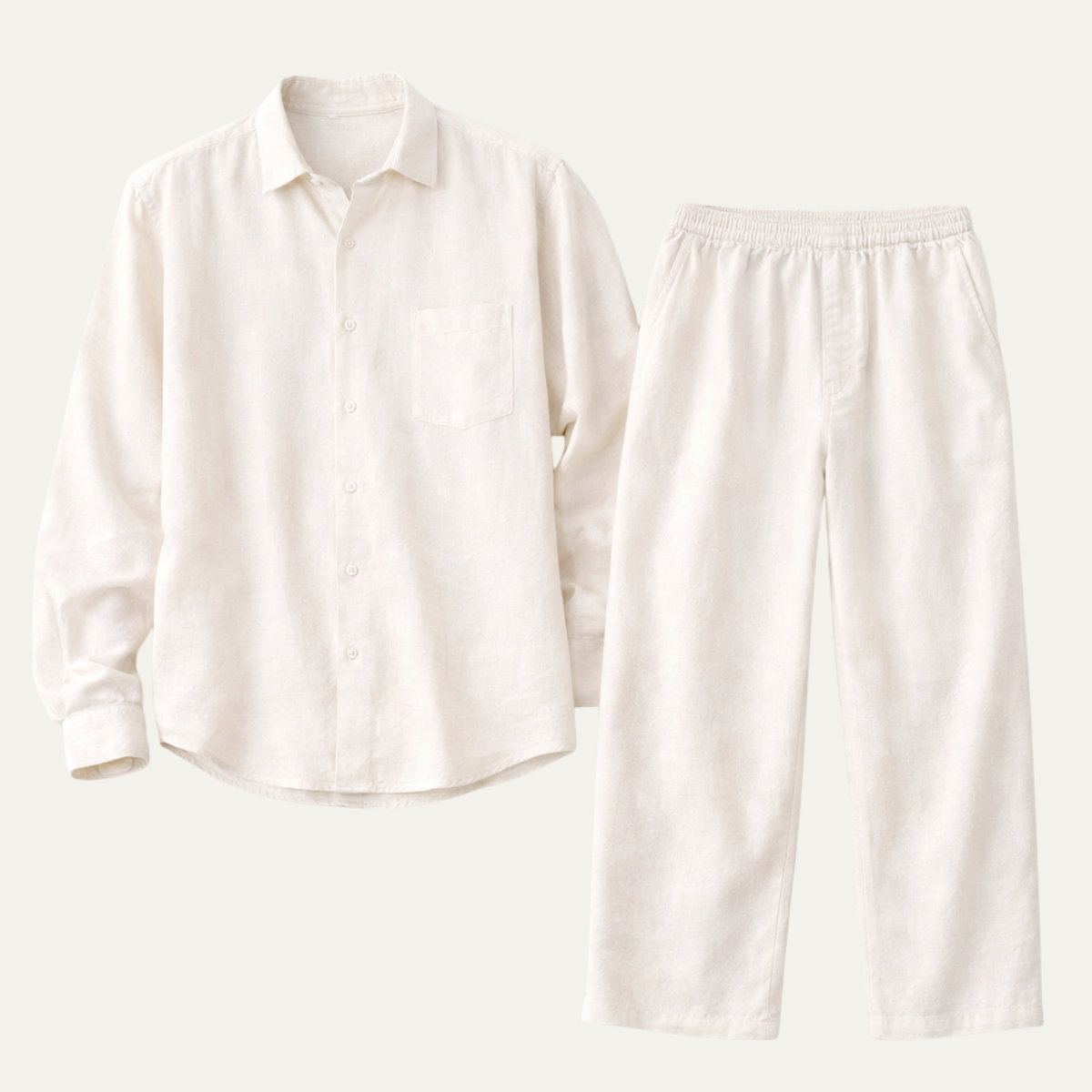 The Canterbury Men’s Oversized Linen Set – Shirt & Pants
