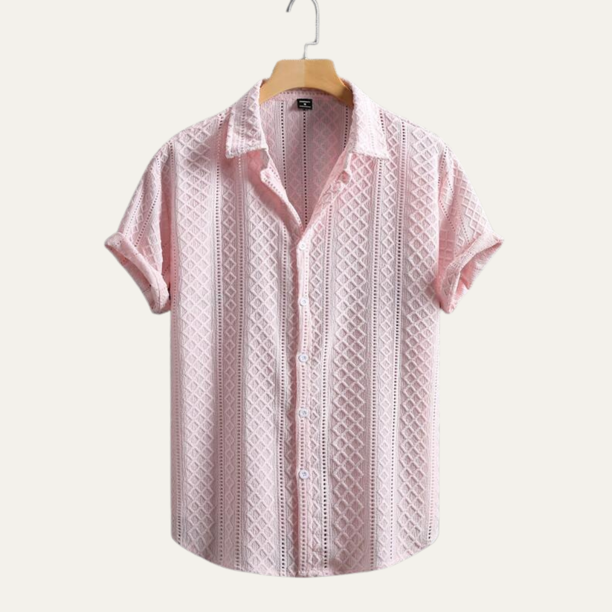The Foxbrook Men’s Soft Textured Button-Up Shirt