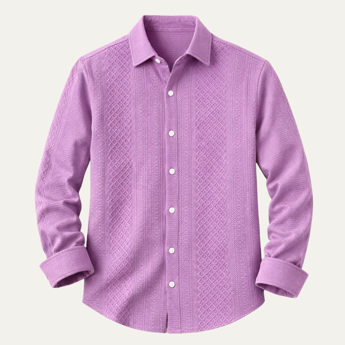 The Frascati Men’s Relaxed Fit Casual Textured Shirt