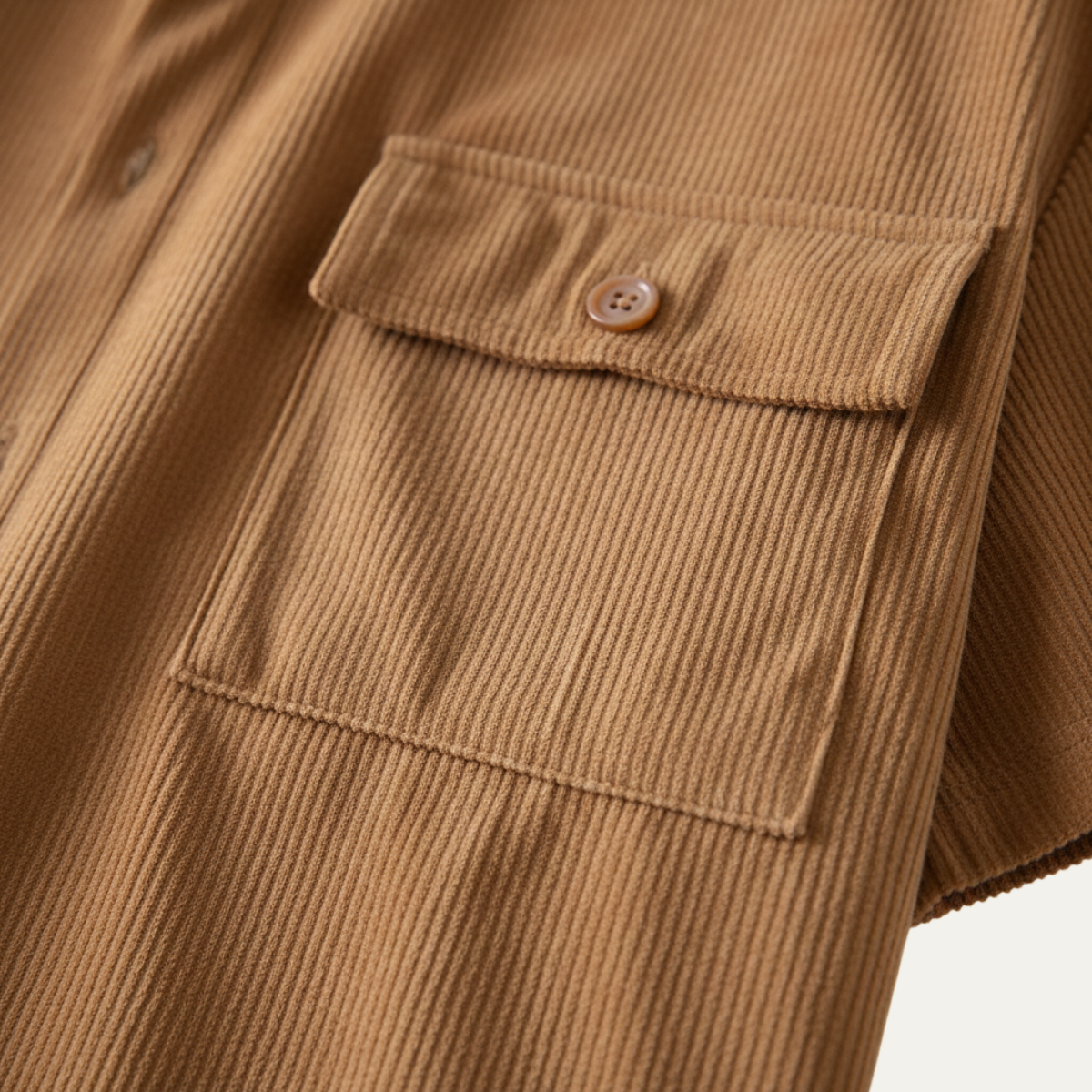 The Ridgecrest Park Men’s Corduroy Casual Summer Set – Shirt & Shorts