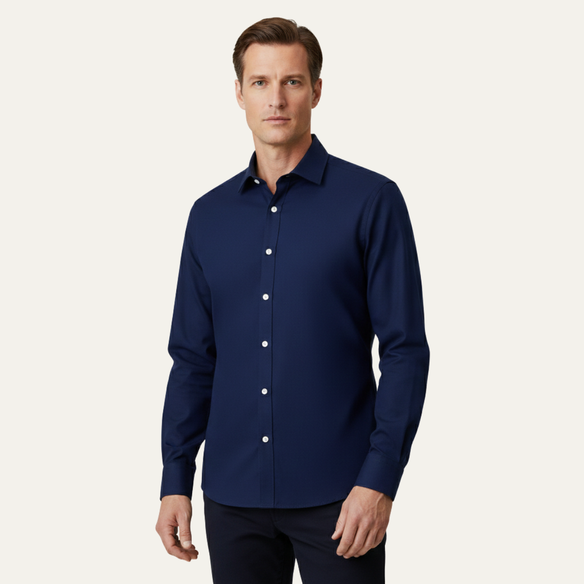 The Durham Men’s Casual Slim Fit Stretch Dress Shirt