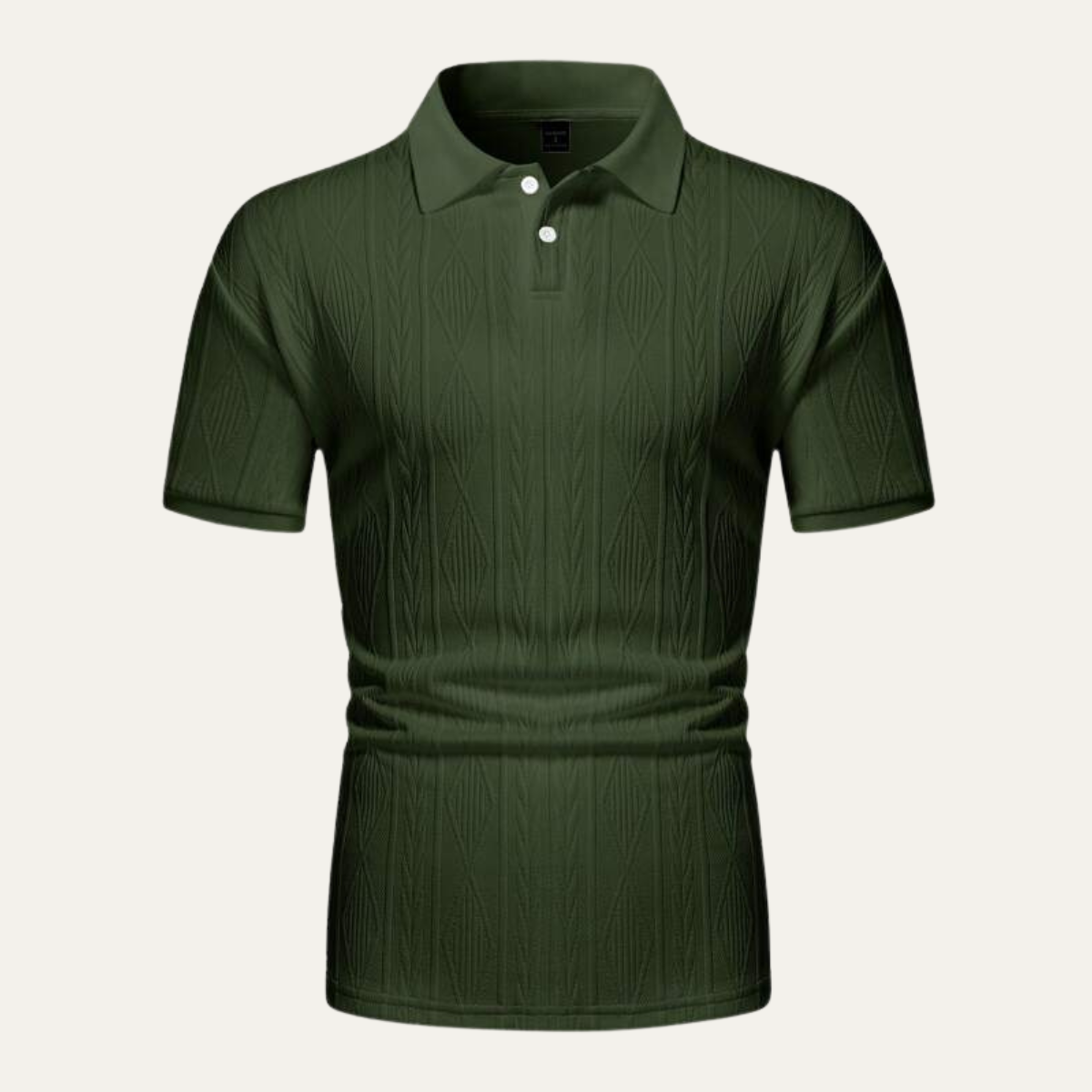 The Willowstone Ridge Men’s Textured Button-Up Trendy Polo Shirt