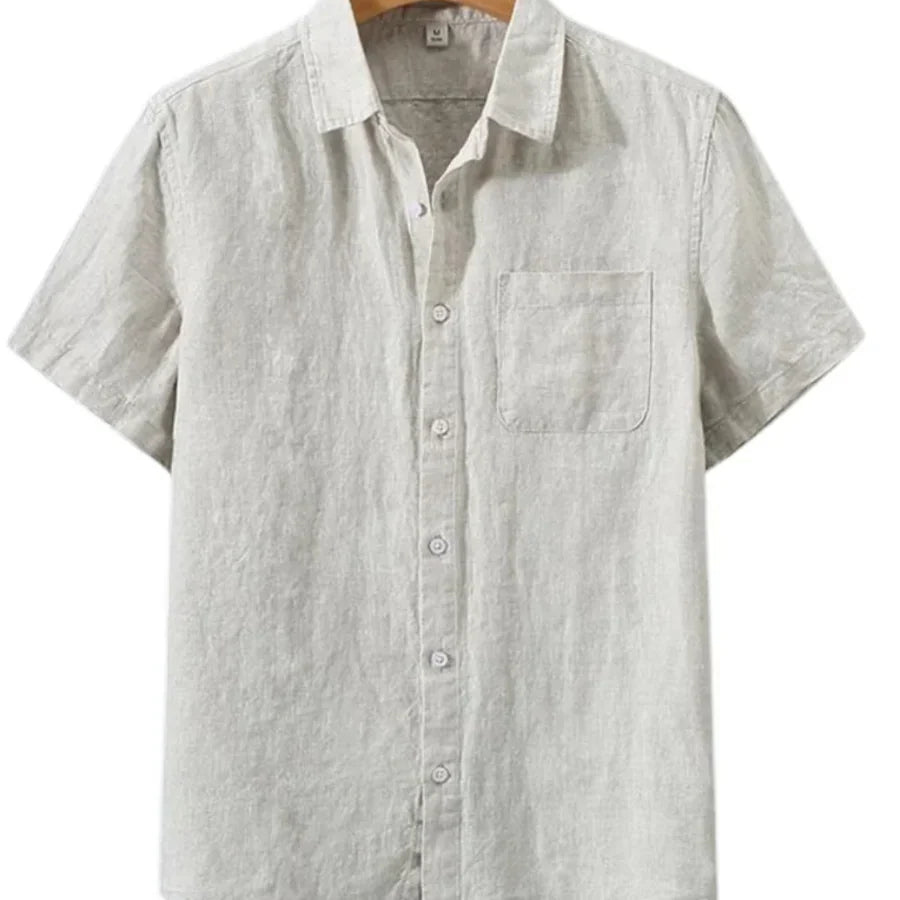 The Marin Men's Classic Linen Button Up Shirt