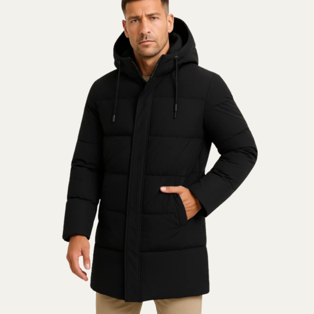 The Radnor Men’s Winter Puffer Hooded Parka Coat