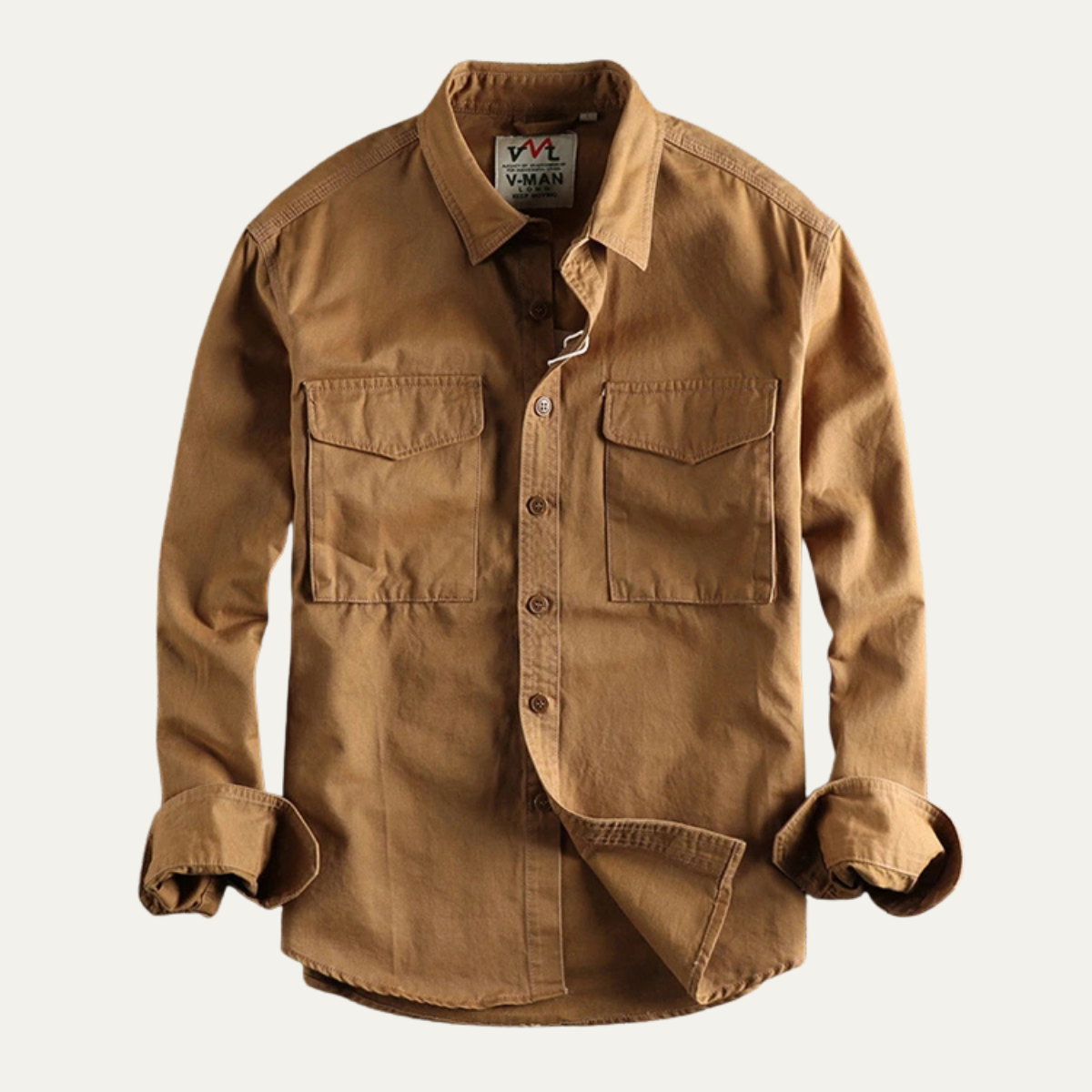 The Hartwell Men's Safari Style Button-Up Casual Shirt