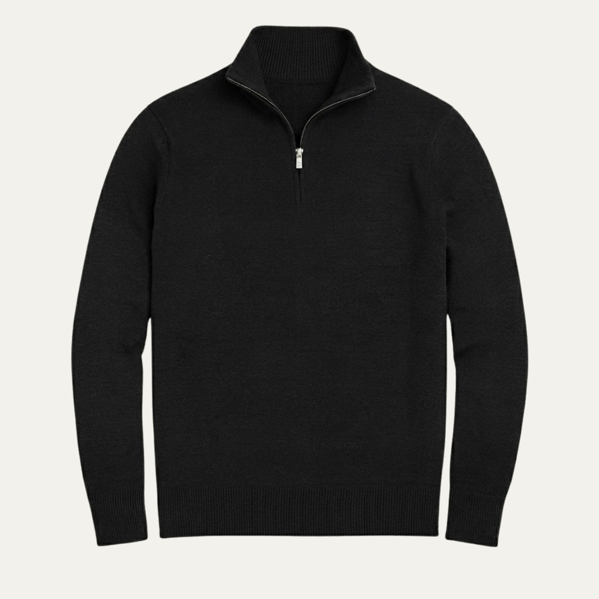 The Kidlington Men's Quarter Zip Lightweight Knit Sweater