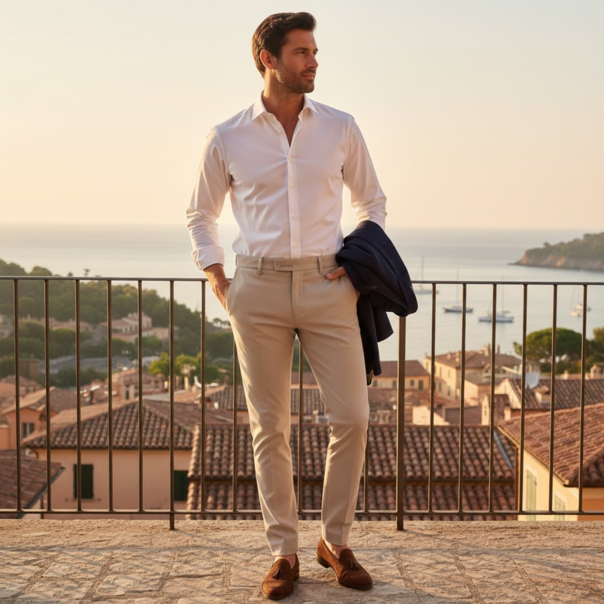 The Silverpark Men’s Slim Fit Stretch Elegant Dress Pants