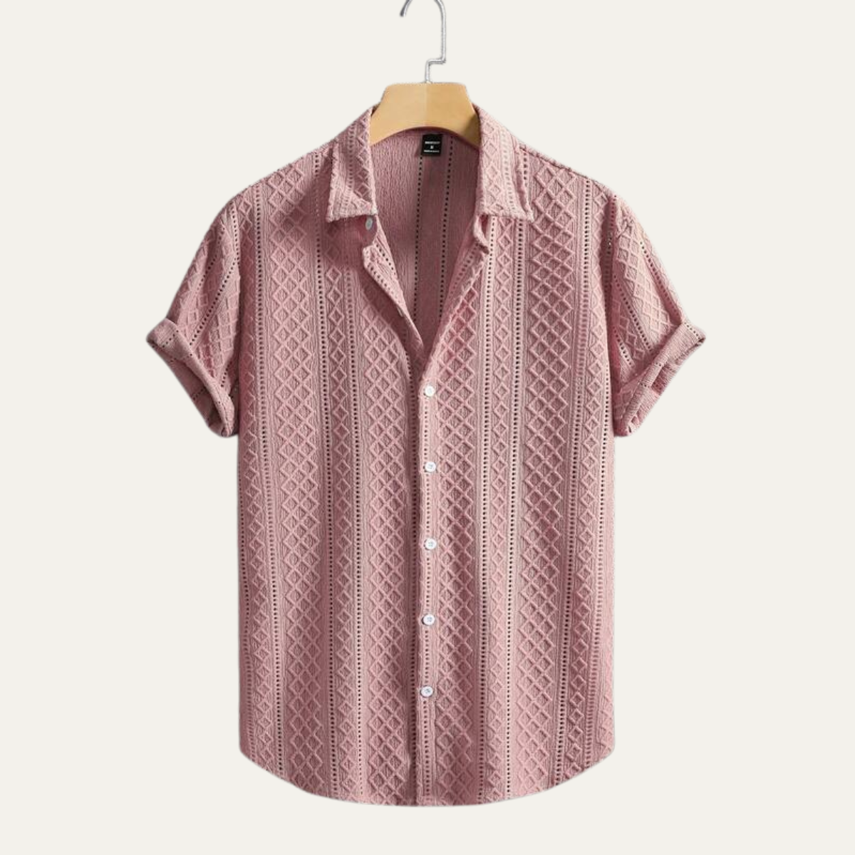 The Timberlake Ridge Men’s Casual Textured Button-Up Shirt