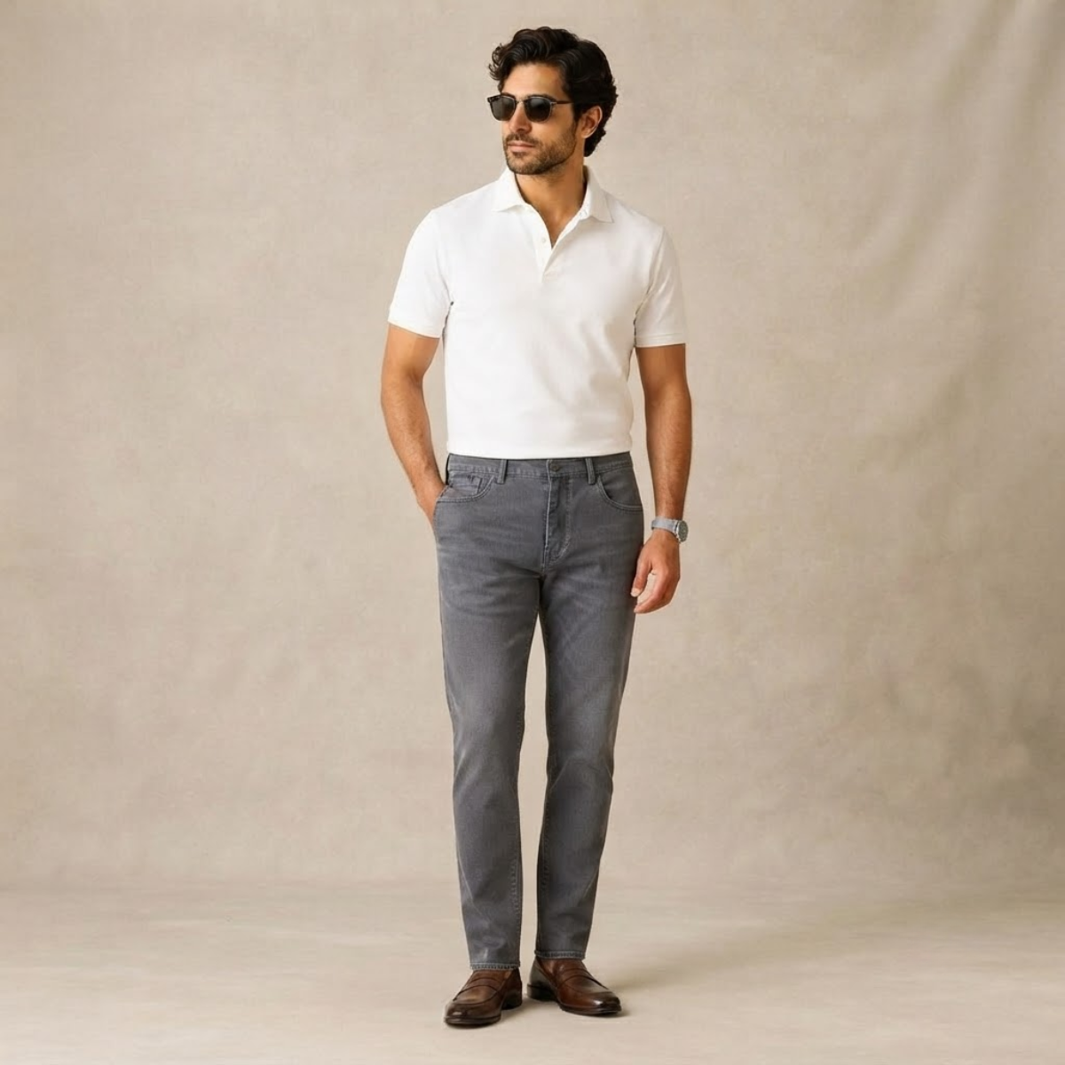 The Willowridge Men's 100% Cotton Loose Fit Straight Leg Pants