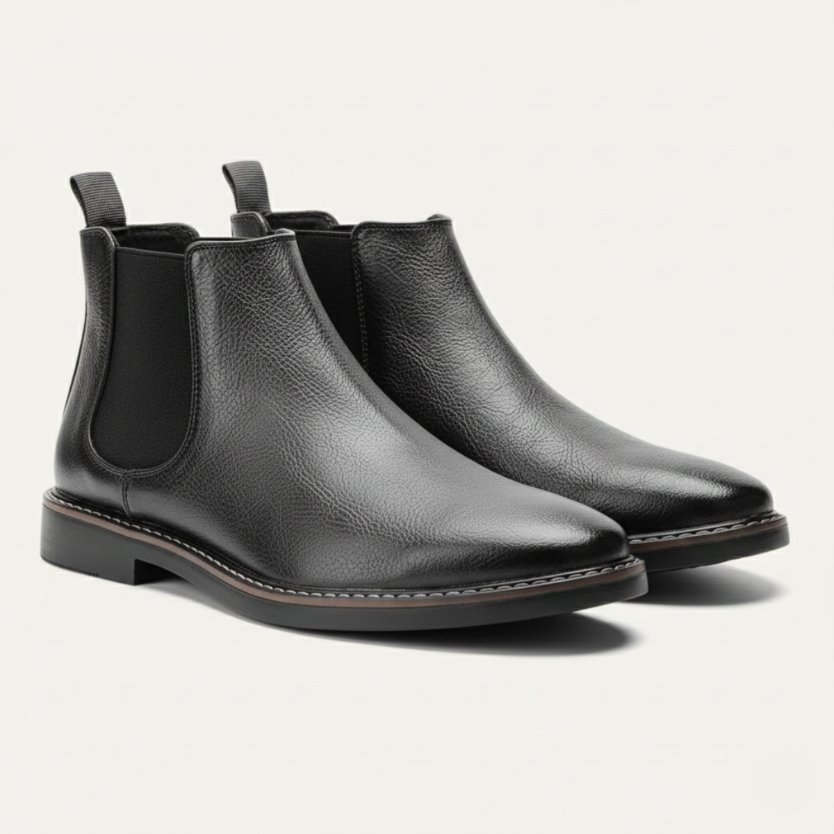 The Highlands Men's Durable Leather Chelsea Boots