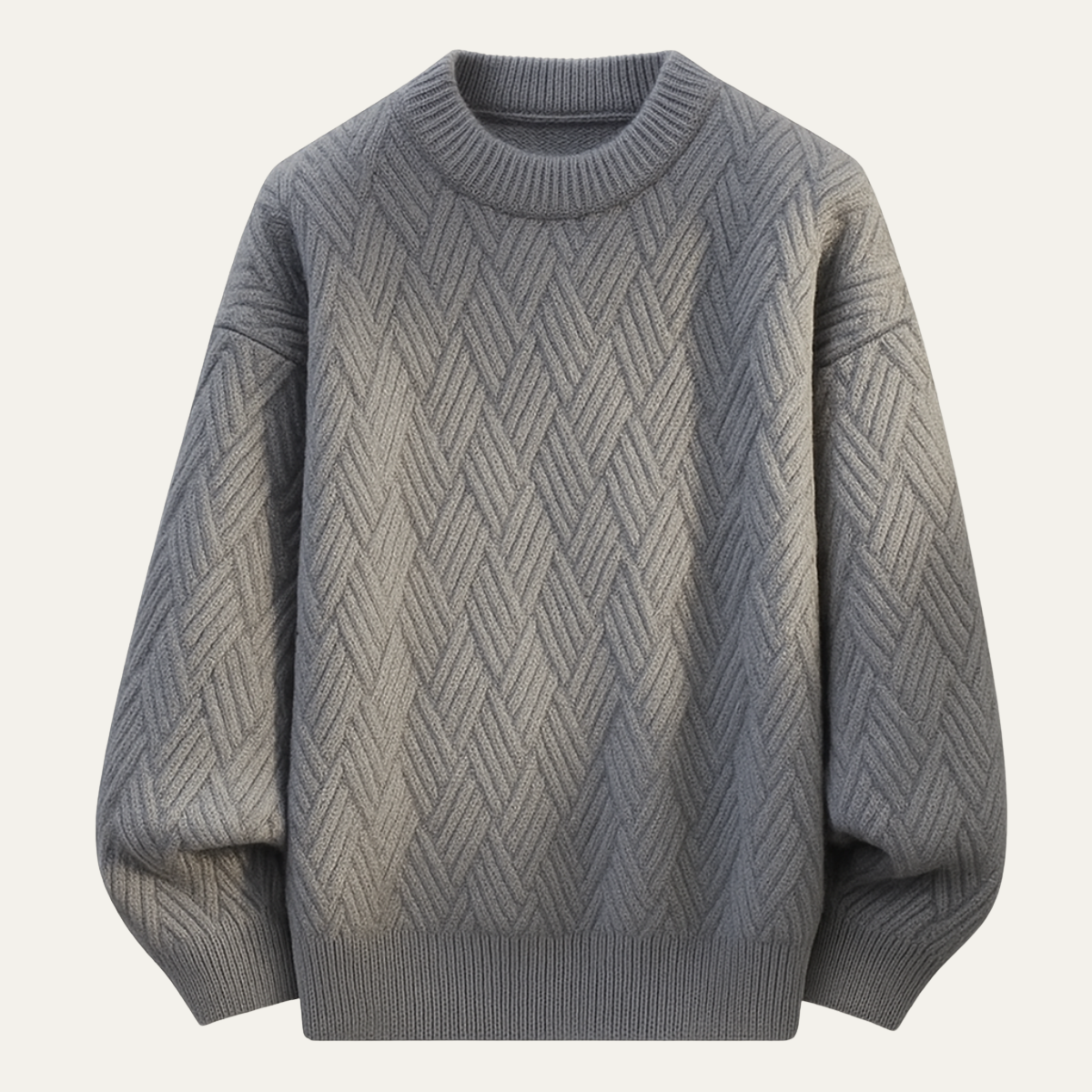 The Deerfield Men’s  Soft O Neck Warm Knitted Sweater