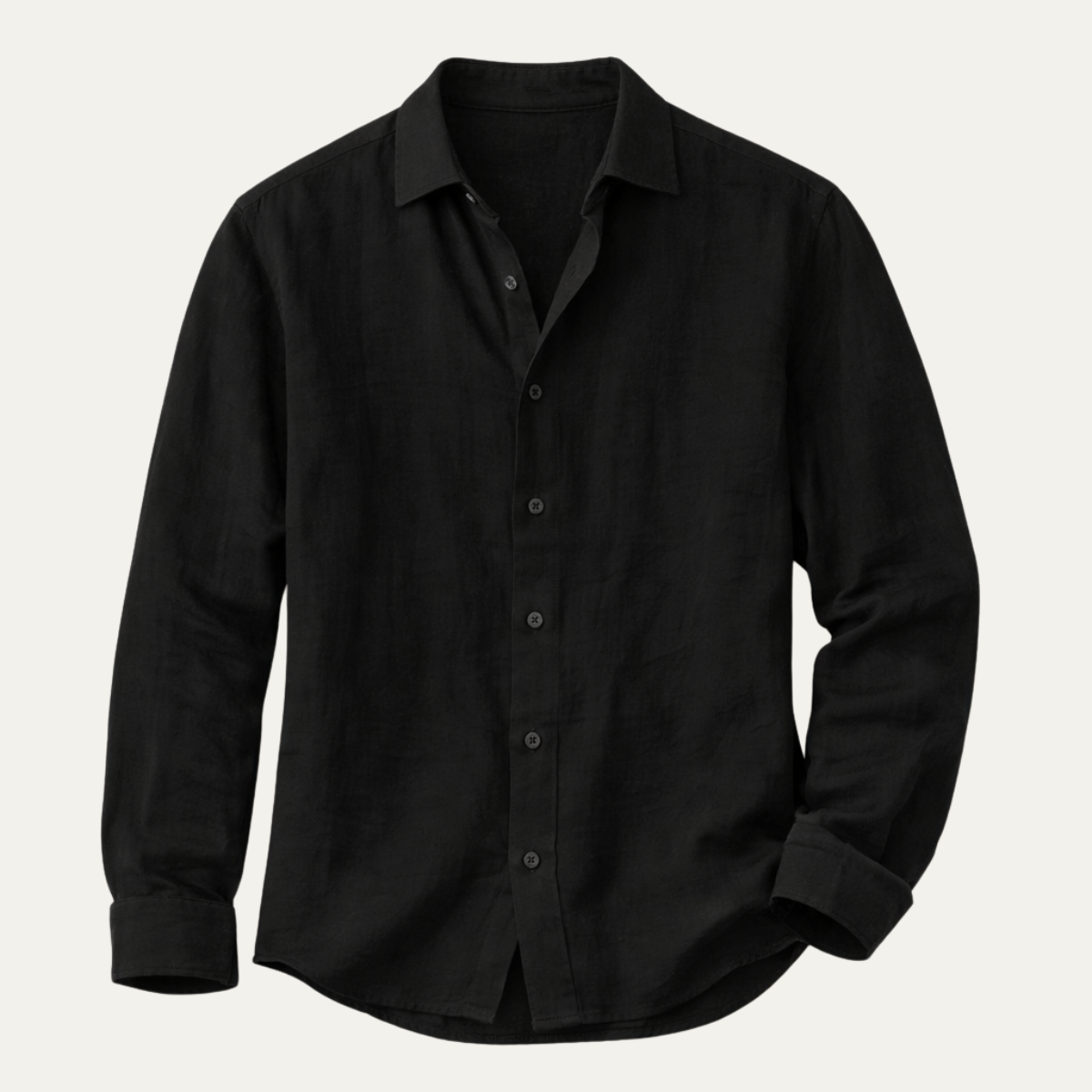 The Buckingham Men’s Casual Relaxed Fit Cotton Linen Shirt