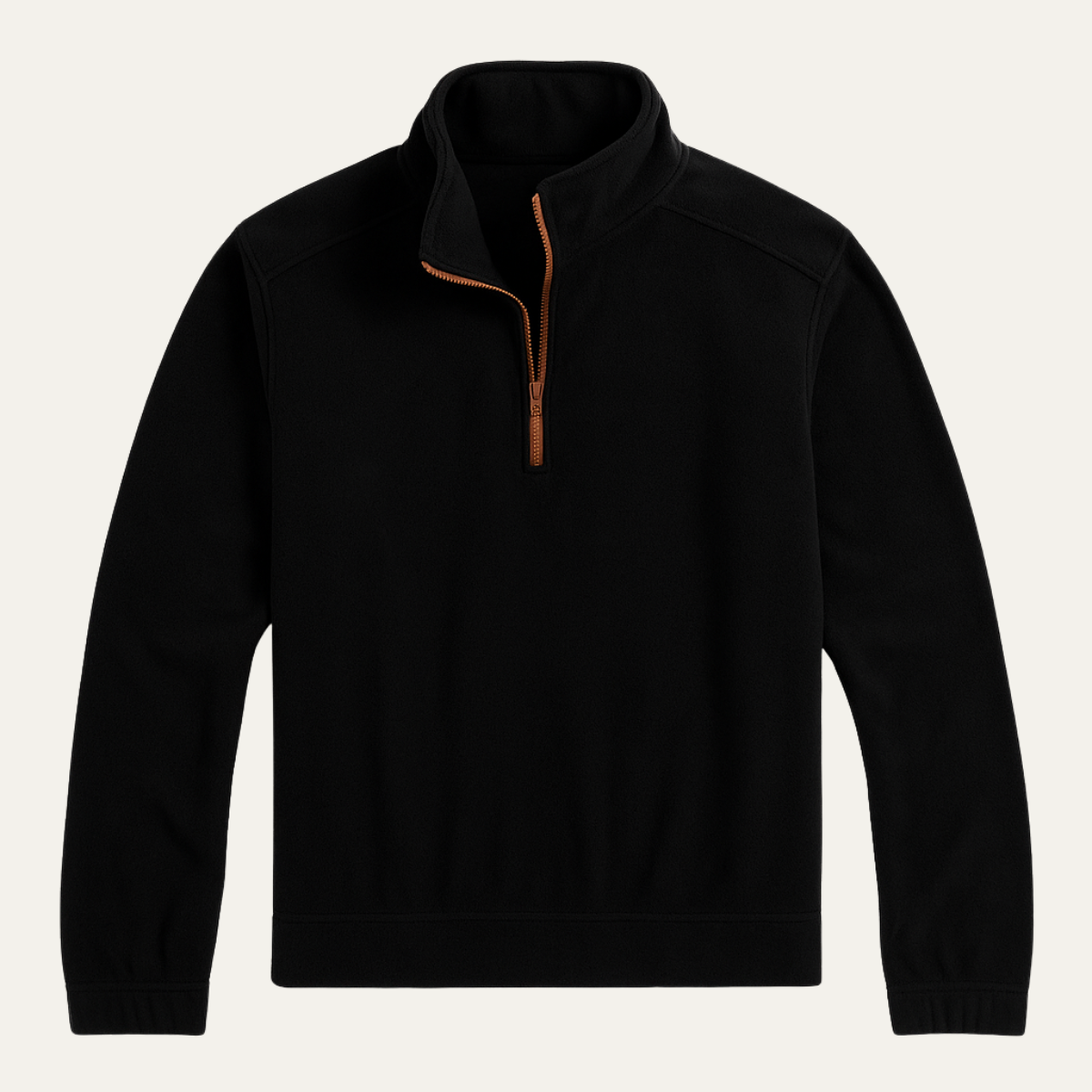 The Fairhaven Men’s Tactical Stand Collar Quarter Zip Fleece Sweater