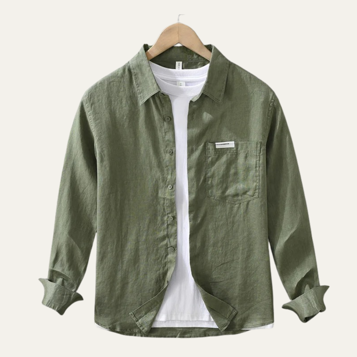 The Greenmeadow Men’s 100% Linen Casual Summer Shirt